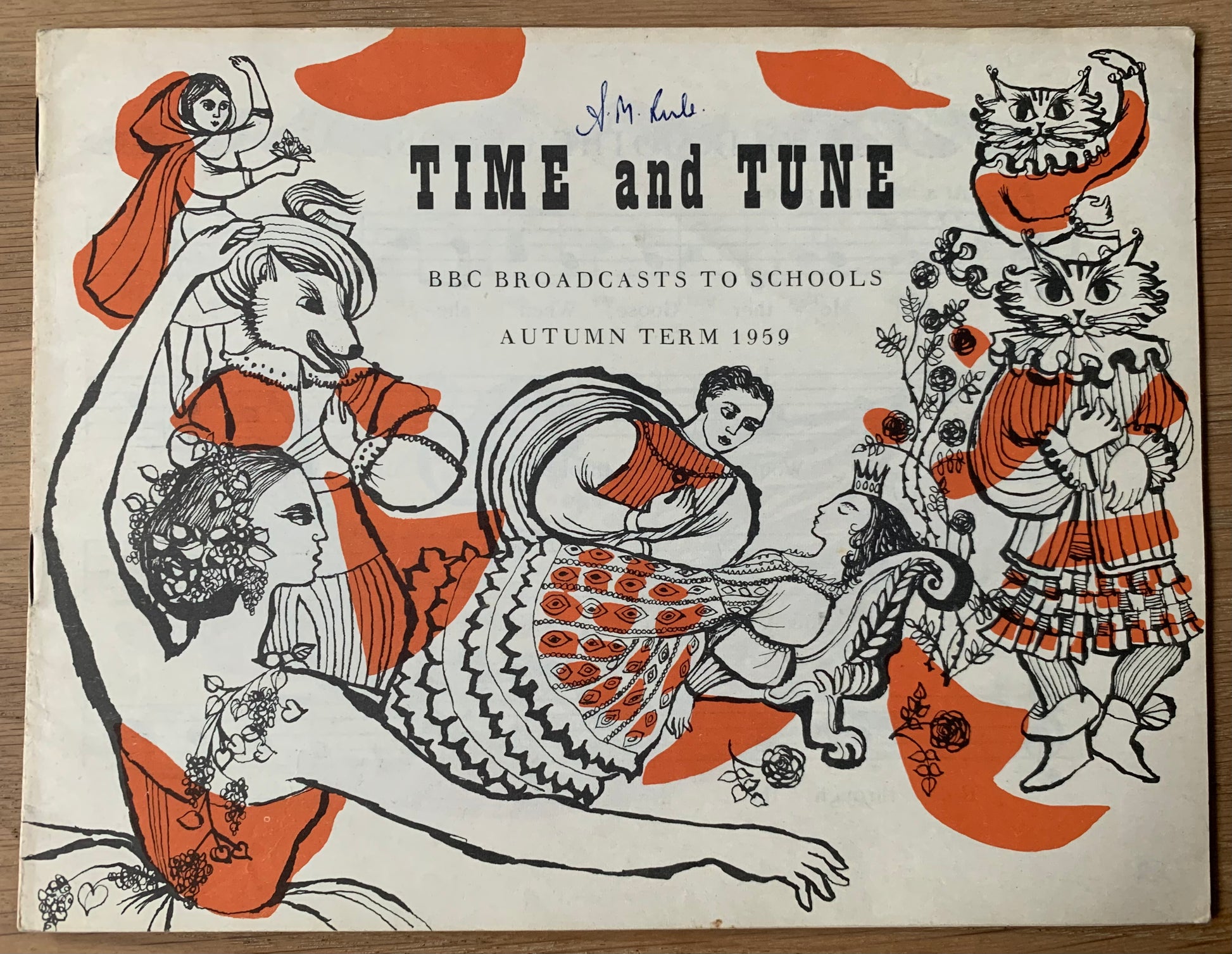 Barker Carol TIME AND TUNE 1959 BBC Broadcasts To Schools MUSIC BOOK 50’s London - transpontinebooks