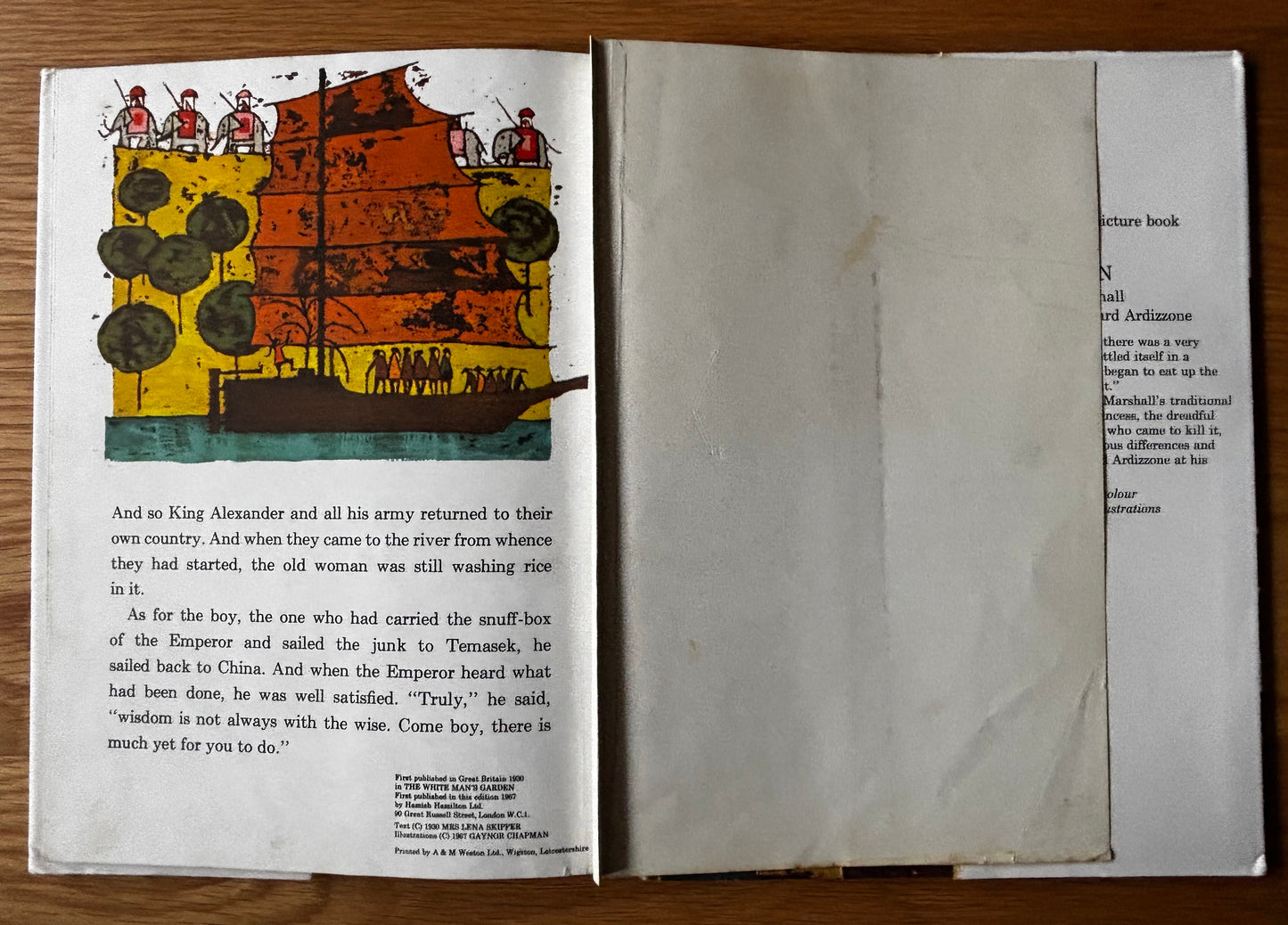 Gaynor Chapman THE FOOLING OF KING ALEXANDER Illustrated Mervyn Skipper