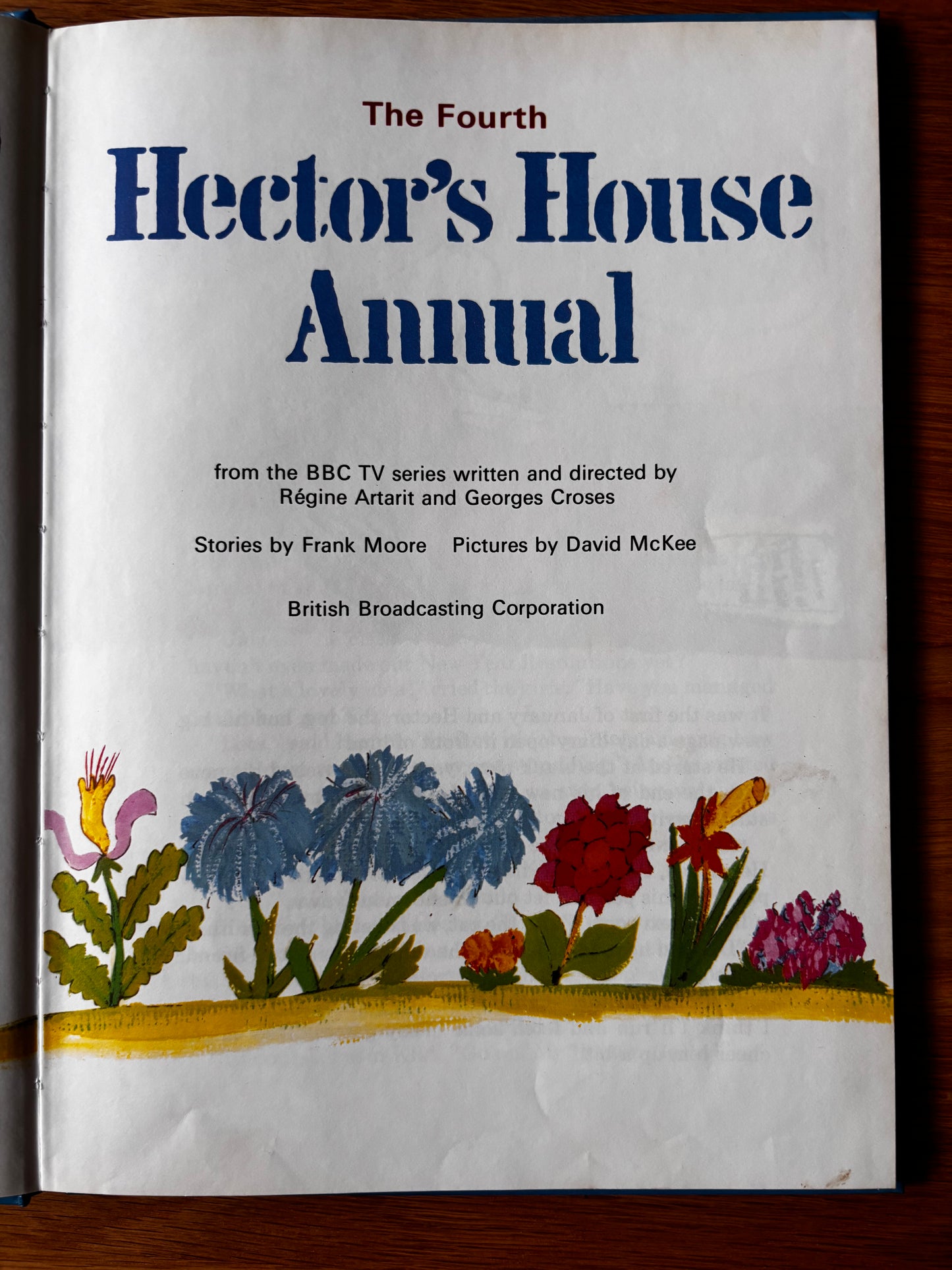 David McKee FOURTH HECTOR'S HOUSE ANNUAL 1972 BBC Illustrated Frank Moore