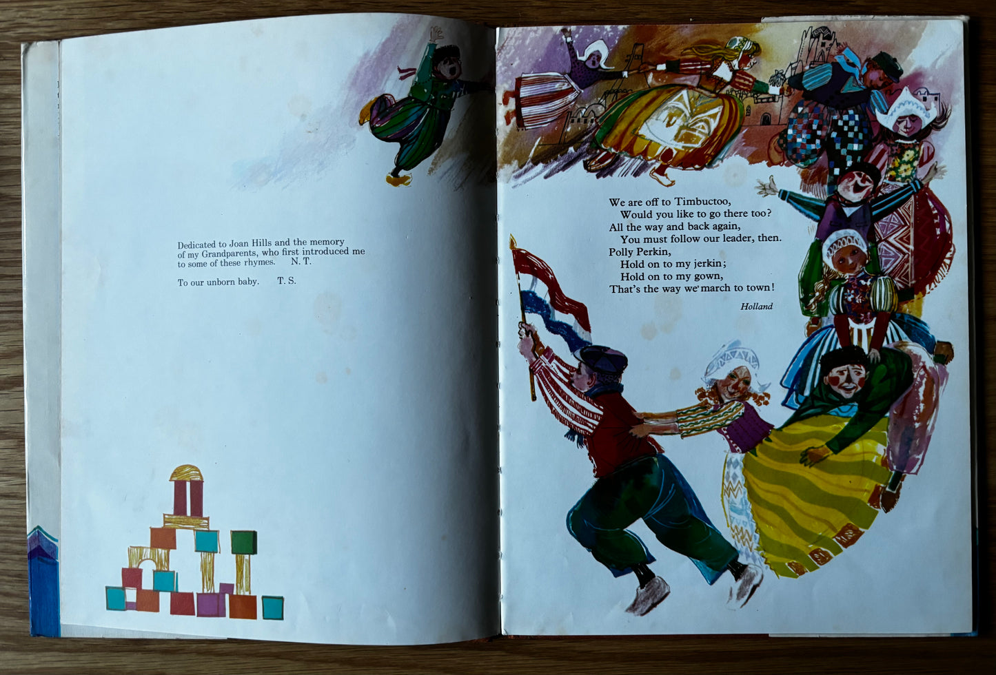 Trevor Stubley MOTHER GOOSE ABROAD 1st DJ HB 1974 Nicholas Tucker Signed Nursery Rhymes