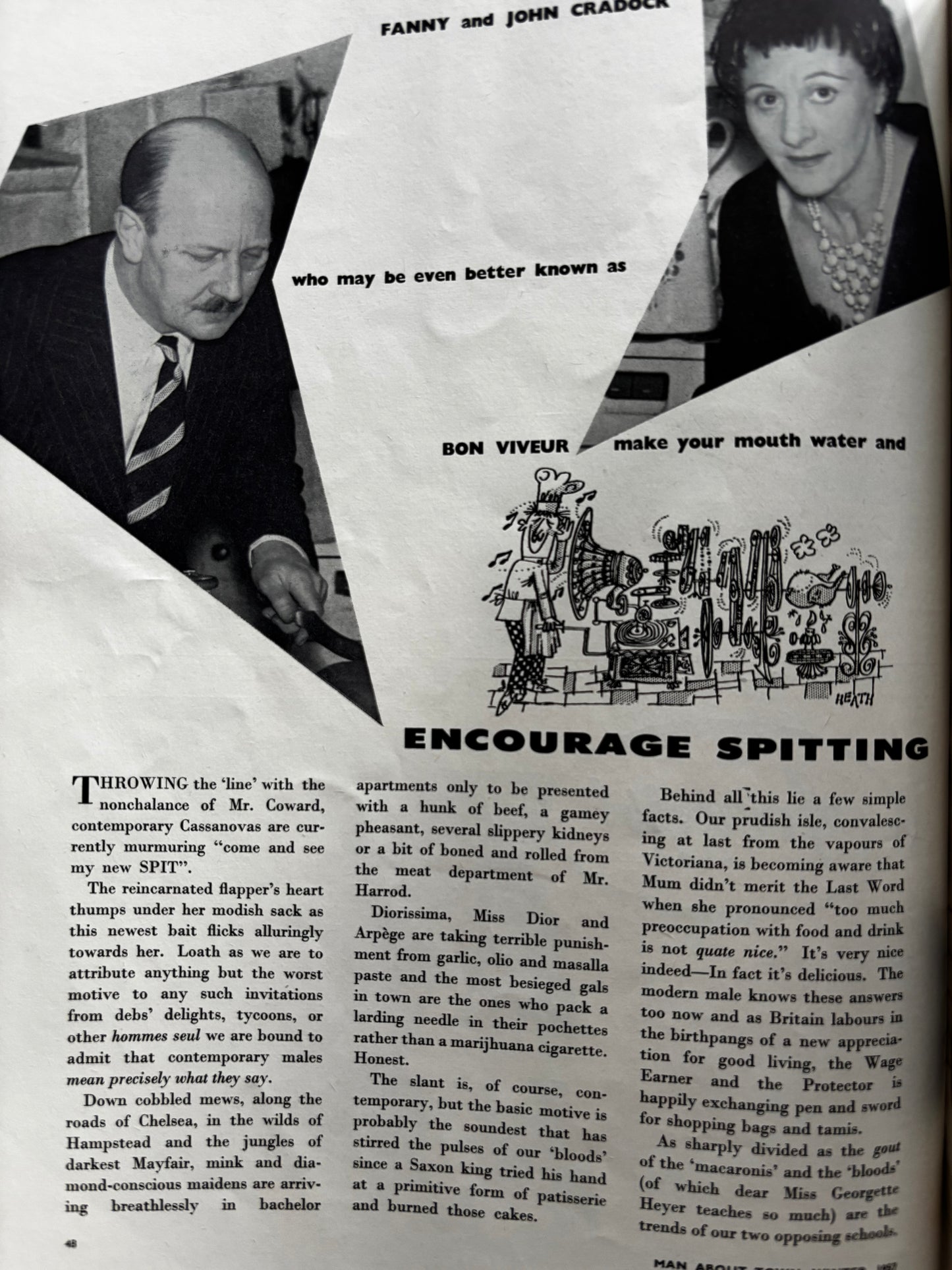 1950’s MAN ABOUT TOWN Magazine Winter 1957 Men’s Style Tailoring VINTAGE