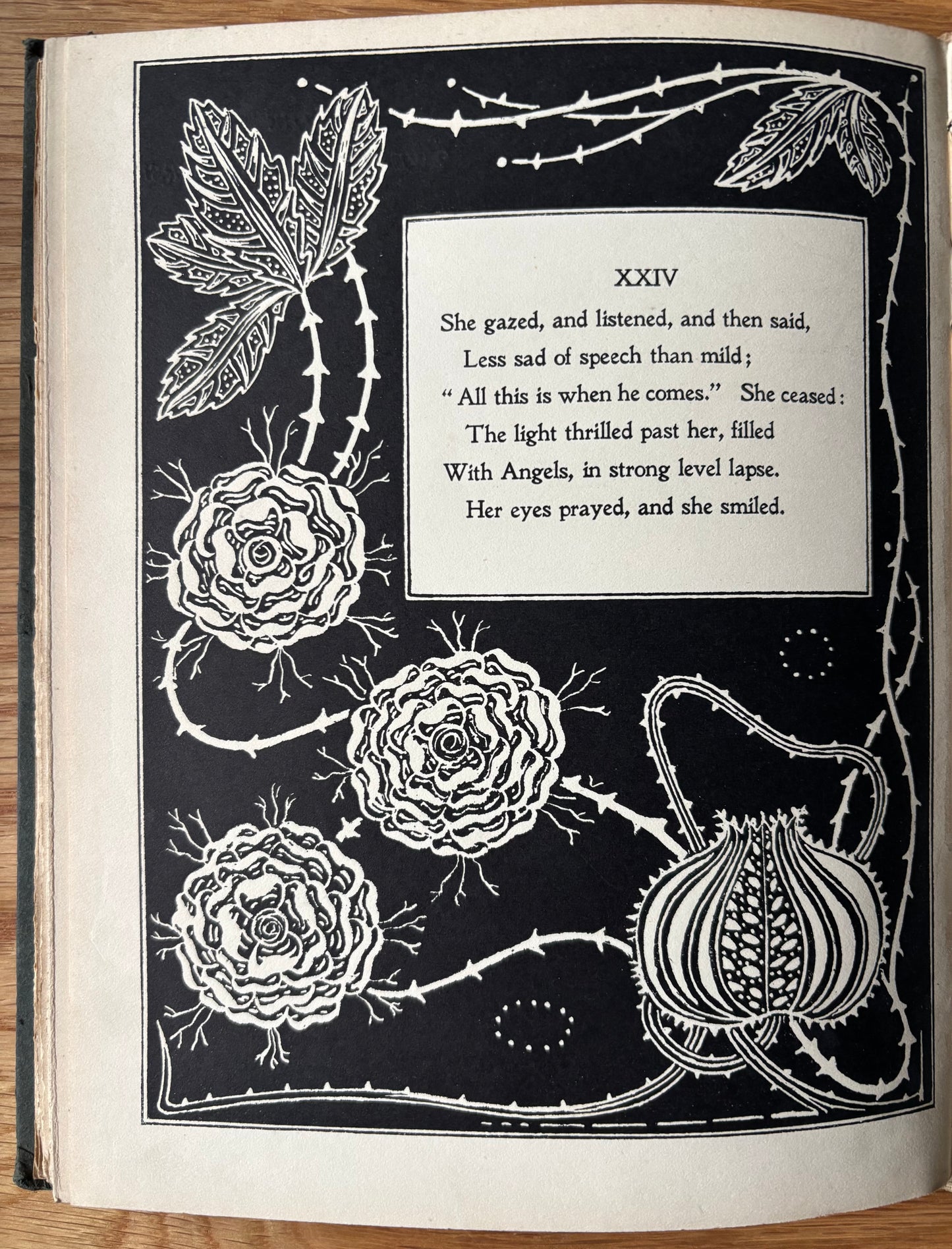 W B MacDougall THE BLESSED DAMOZEL 1909 ART NOUVEAU Poetry ROSSETTI William