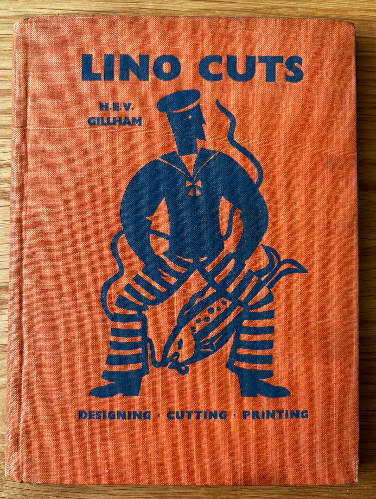 H E V Gillham LINOCUTS 1947 Printing Printmaking CRAFT BOOK Art & Design