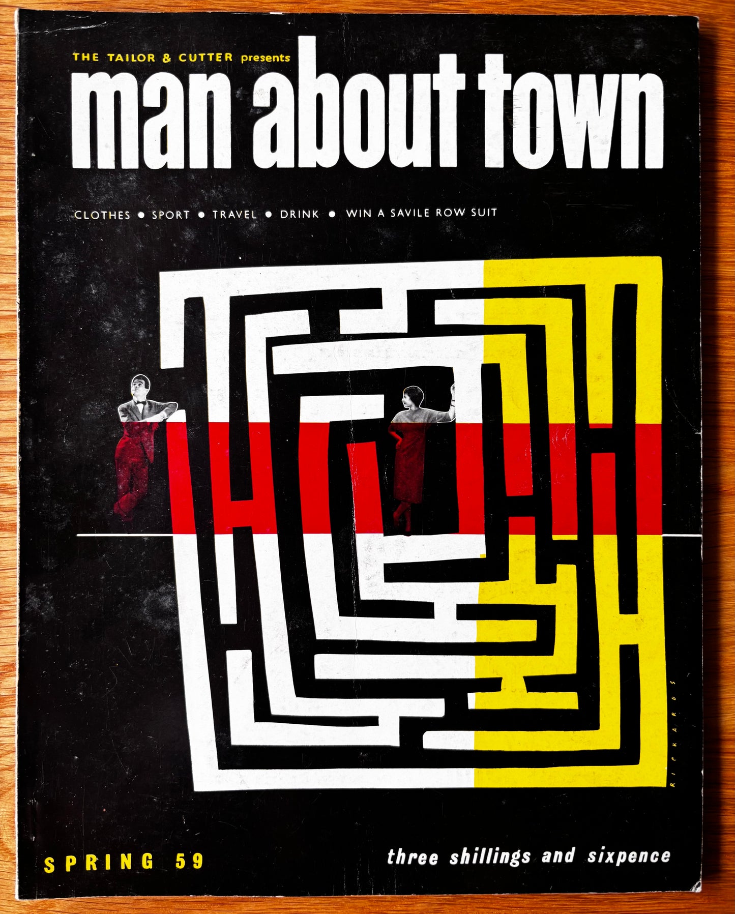 1950’s MAN ABOUT TOWN Magazine Spring 1959 Men’s Style Tailoring VINTAGE