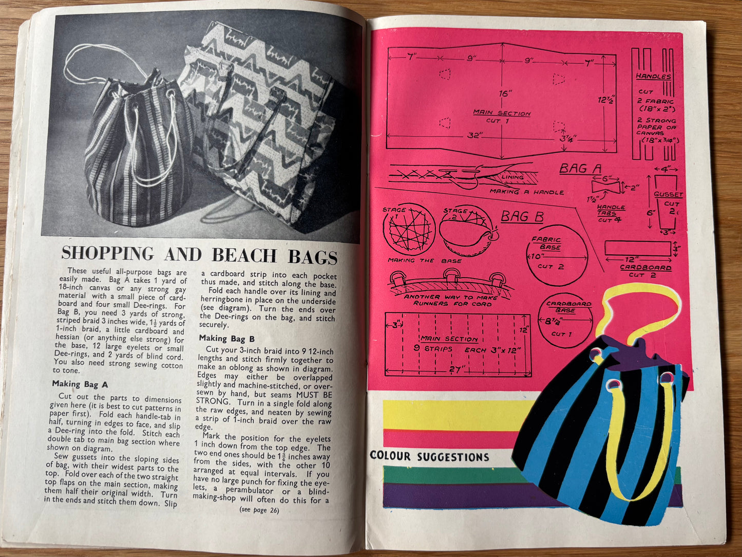 1950 ART AND CRAFT Skittles MAGAZINE CHILD EDUCATION Design Patterns