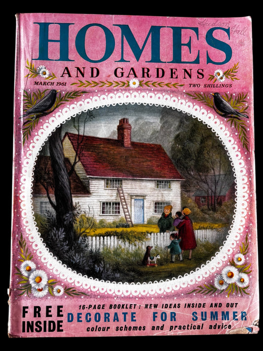 Audrey Stephenson HOMES AND GARDENS Magazine March 1961 Richard Church