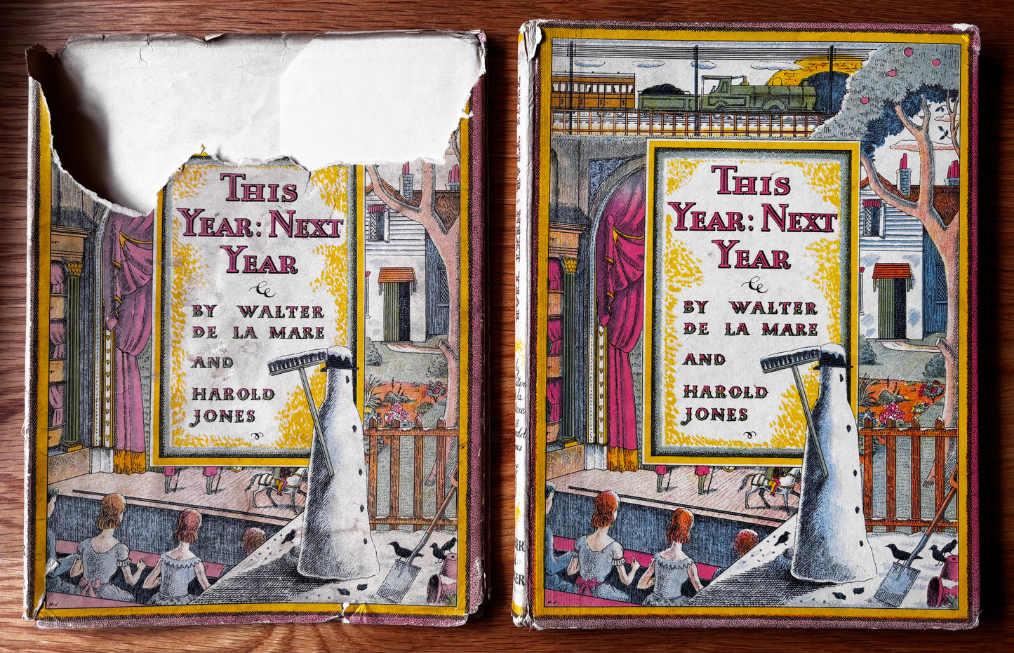 Harold Jones THIS YEAR NEXT YEAR Walter De La Mare 1st Ed DJ 1937 Illustrated