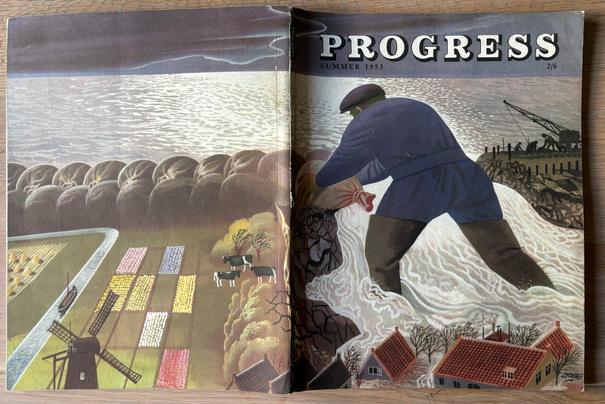 Eppo Doeve PROGRESS Magazine Summer 1953 Giles Romily ZUIDER ZEE - transpontinebooks