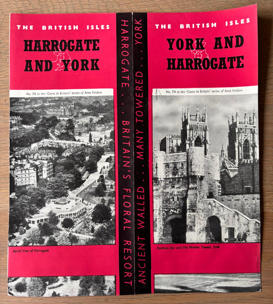 1950's YORK AND HARROGATE Come To Britain Leaflet No 7A Photo's