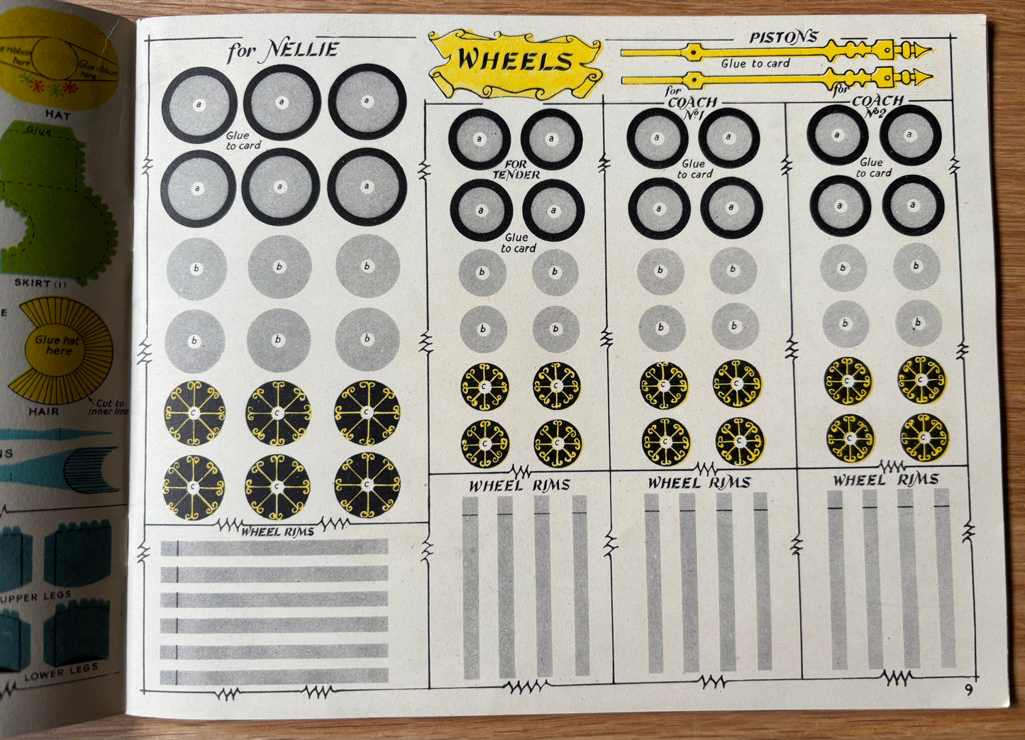 Rowland Emett THE FESTIVAL RAILWAY 1951 Puffin Picture Cut Out Book TRAIN
