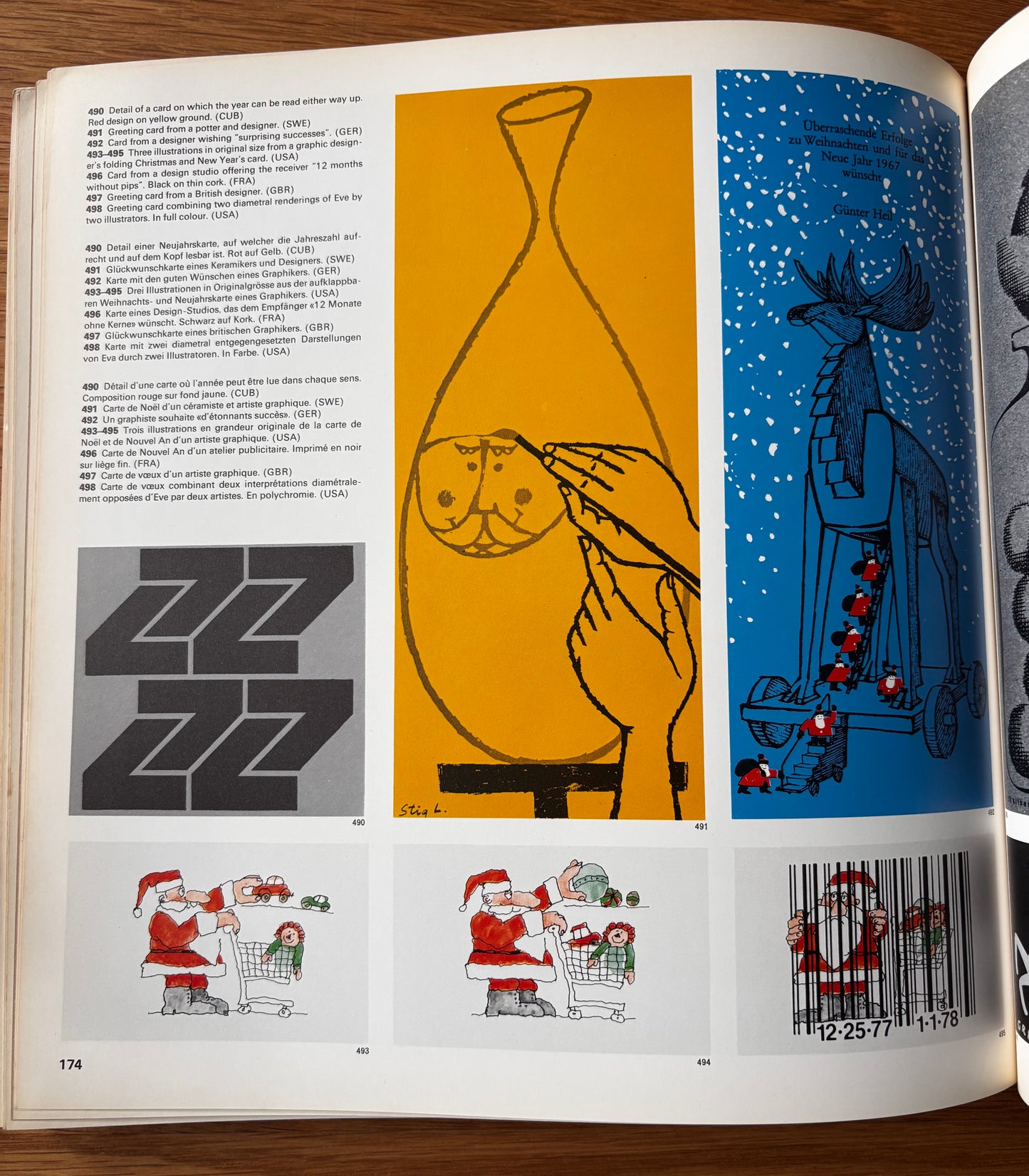 GRAPHIS EPHEMERA 1980 HB Artists Self Promotion ILLUSTRATED Card Design