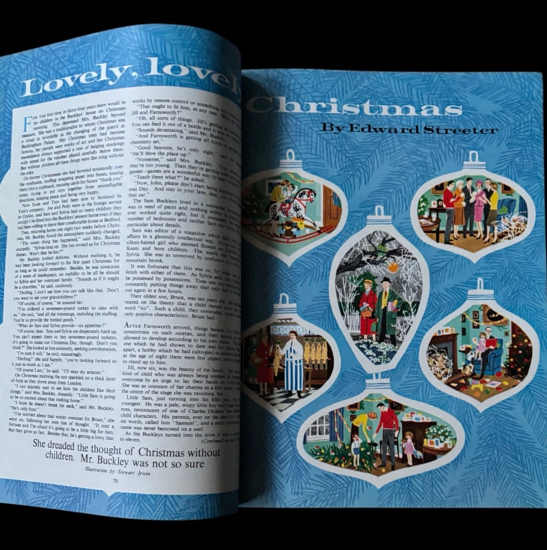 Val Biro HOMES AND GARDENS CHRISTMAS Magazine December 1962 ILLUSTRATED