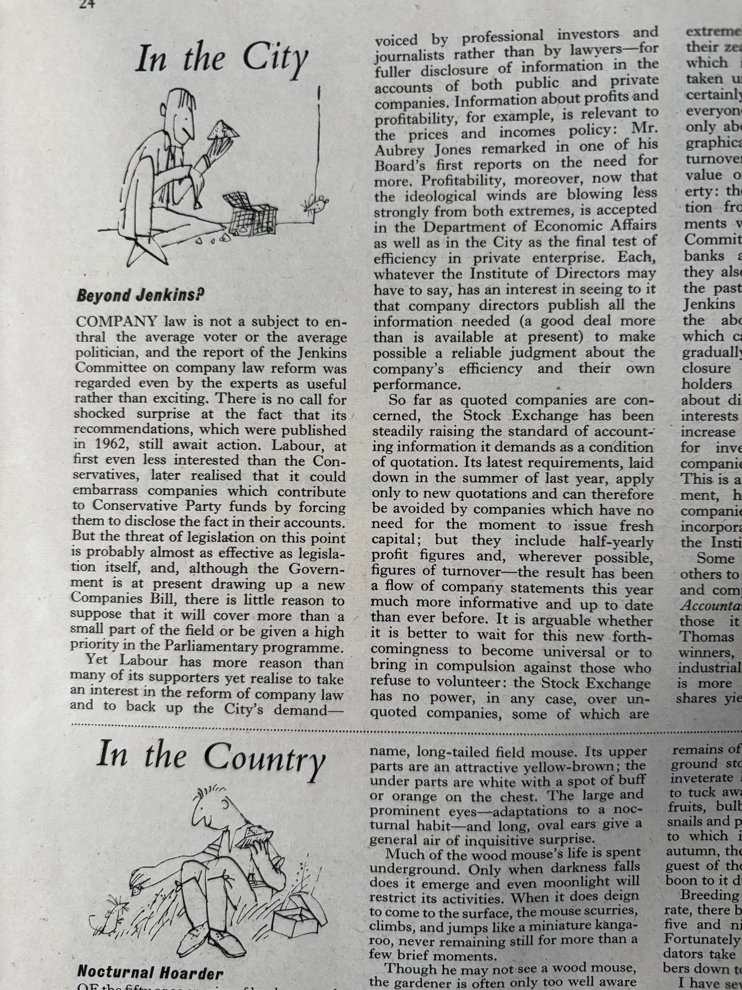 PUNCH MAGAZINE January 5 1966 HOURGLASS SAND CLOCK