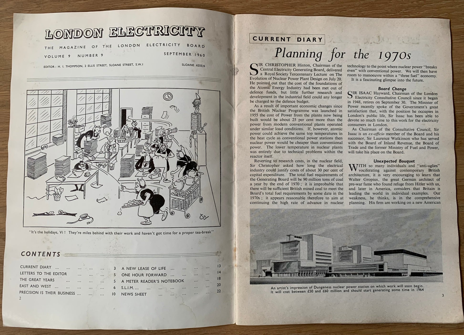 LONDON ELECTRCITY BOARD Magazine September 1960 - transpontinebooks