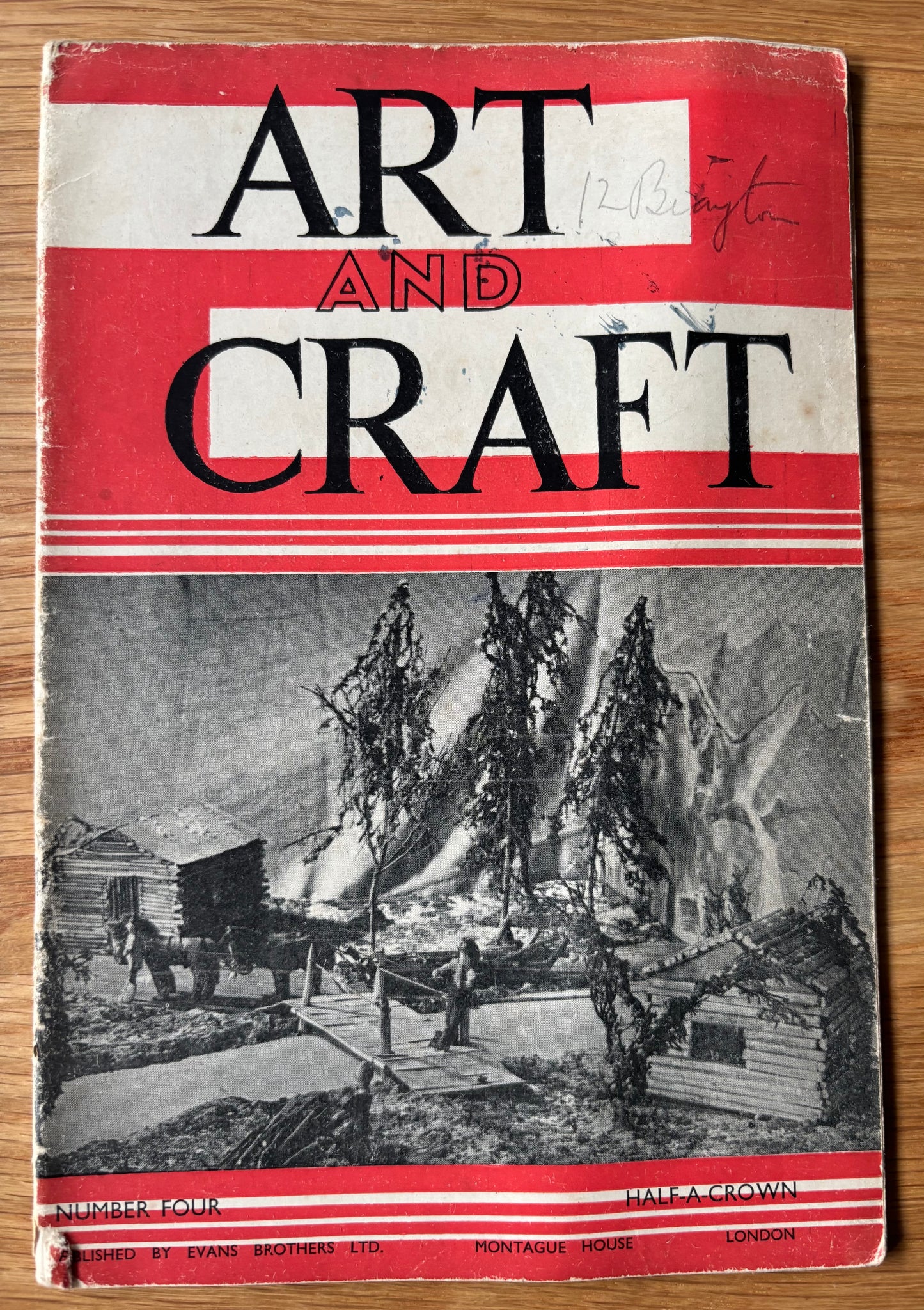 1949 ART AND CRAFT MAGAZINE No 4 CHILD EDUCATION Activities Cut Paper