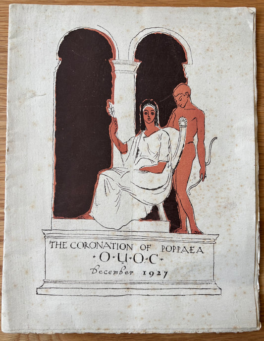 John Aldridge PROGRAMME 1927 OUOC Oxford University Great Bardfield CORONATION OF POPPAEA