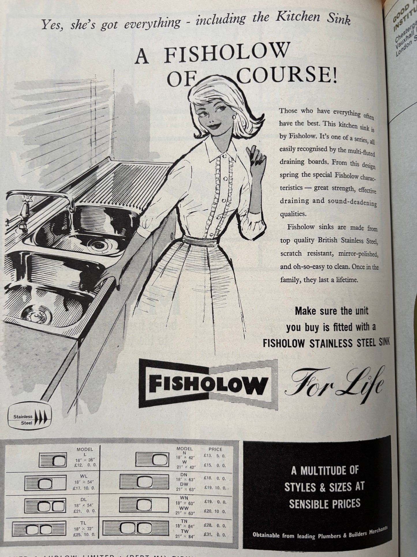 GOOD HOUSEKEEPING Magazine January 1965 Illustrated Recipes Ads