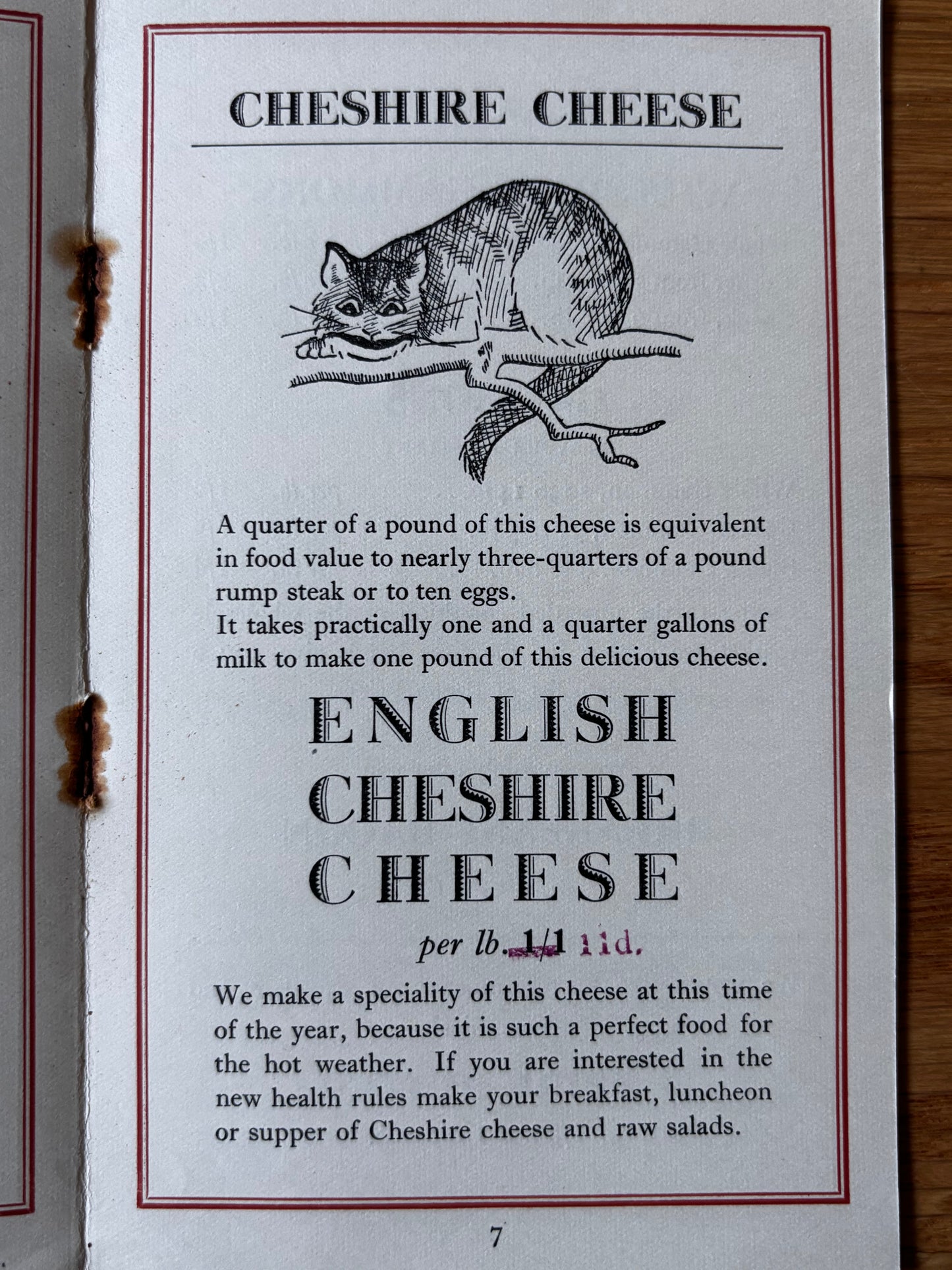 1930’s BARROW’S BIRMINGHAM Illustrated Seasonal Food Booklet SHOP May 1930
