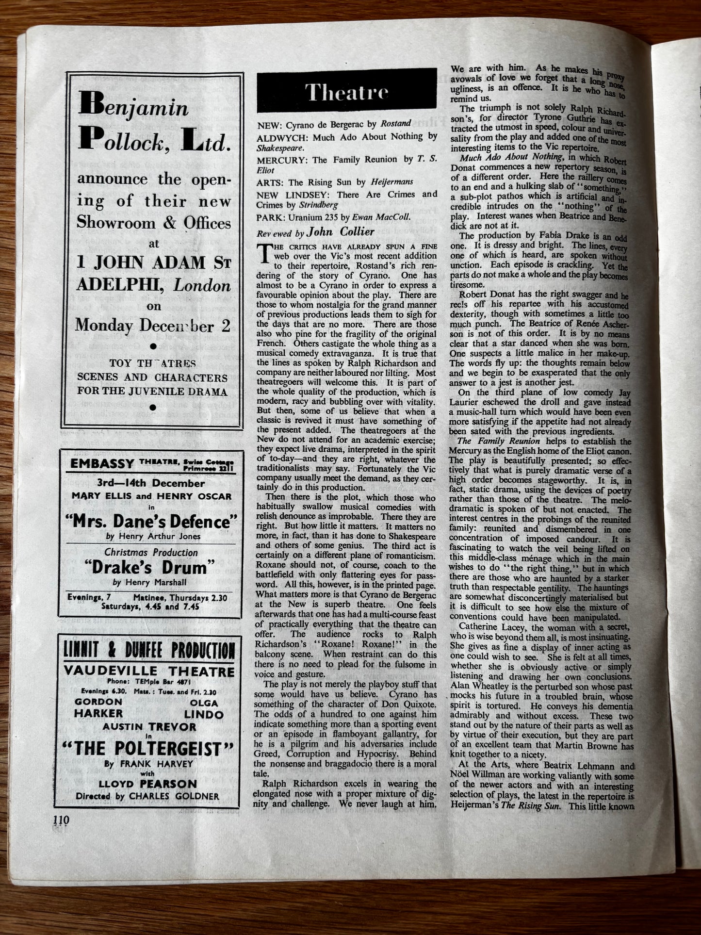 Seton McConnell OUR TIME Magazine December 1946 James Boswell Cledwyn Hughes