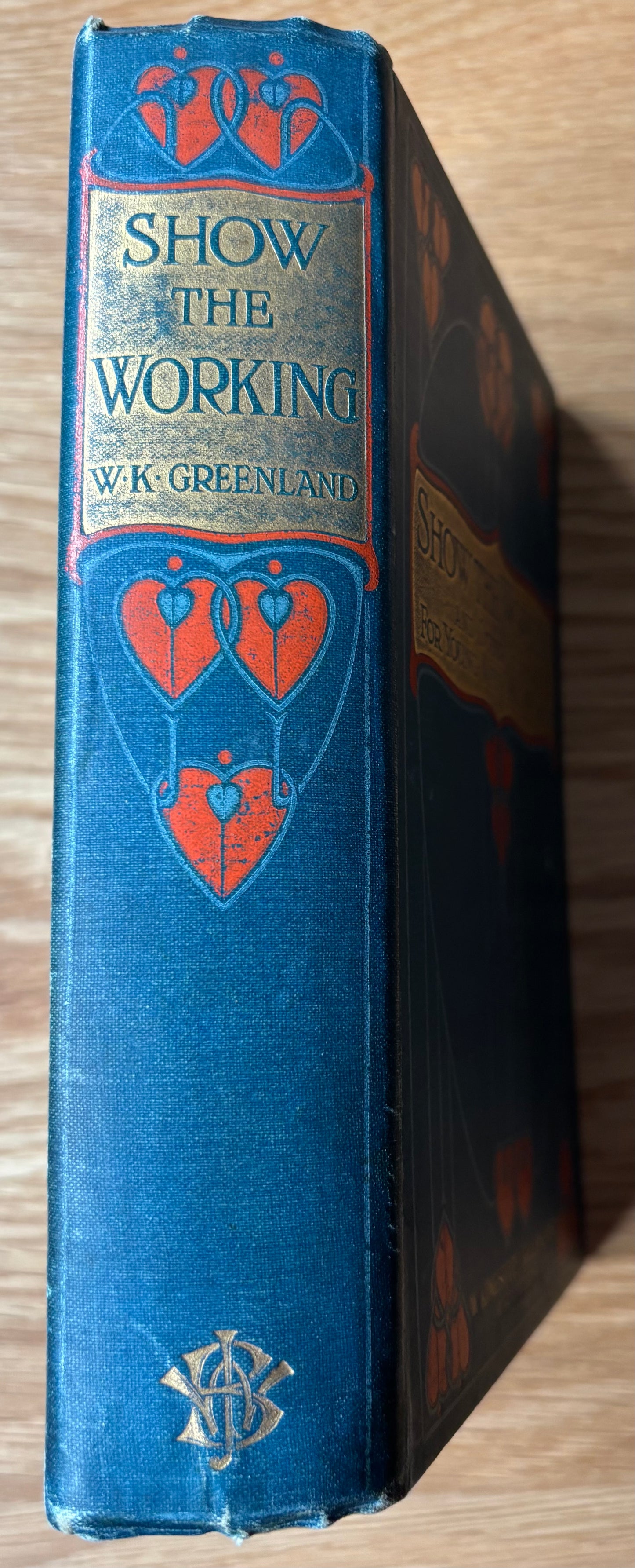 Art Nouveau Binding SHOW THE WORKING W Kingscote Greenland  J W BUTCHER