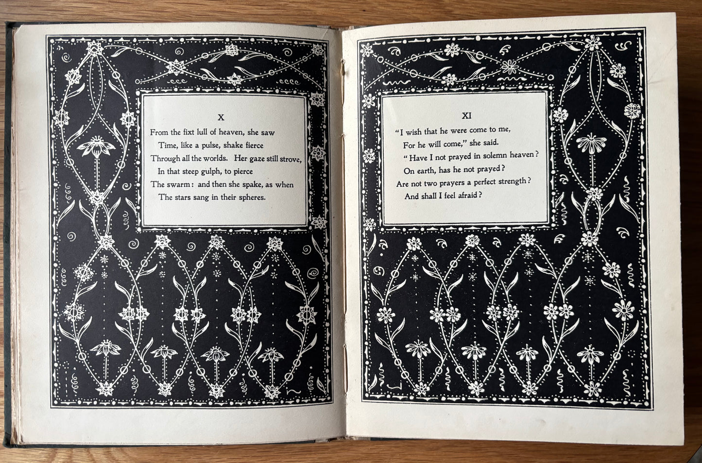 W B MacDougall THE BLESSED DAMOZEL 1909 ART NOUVEAU Poetry ROSSETTI William