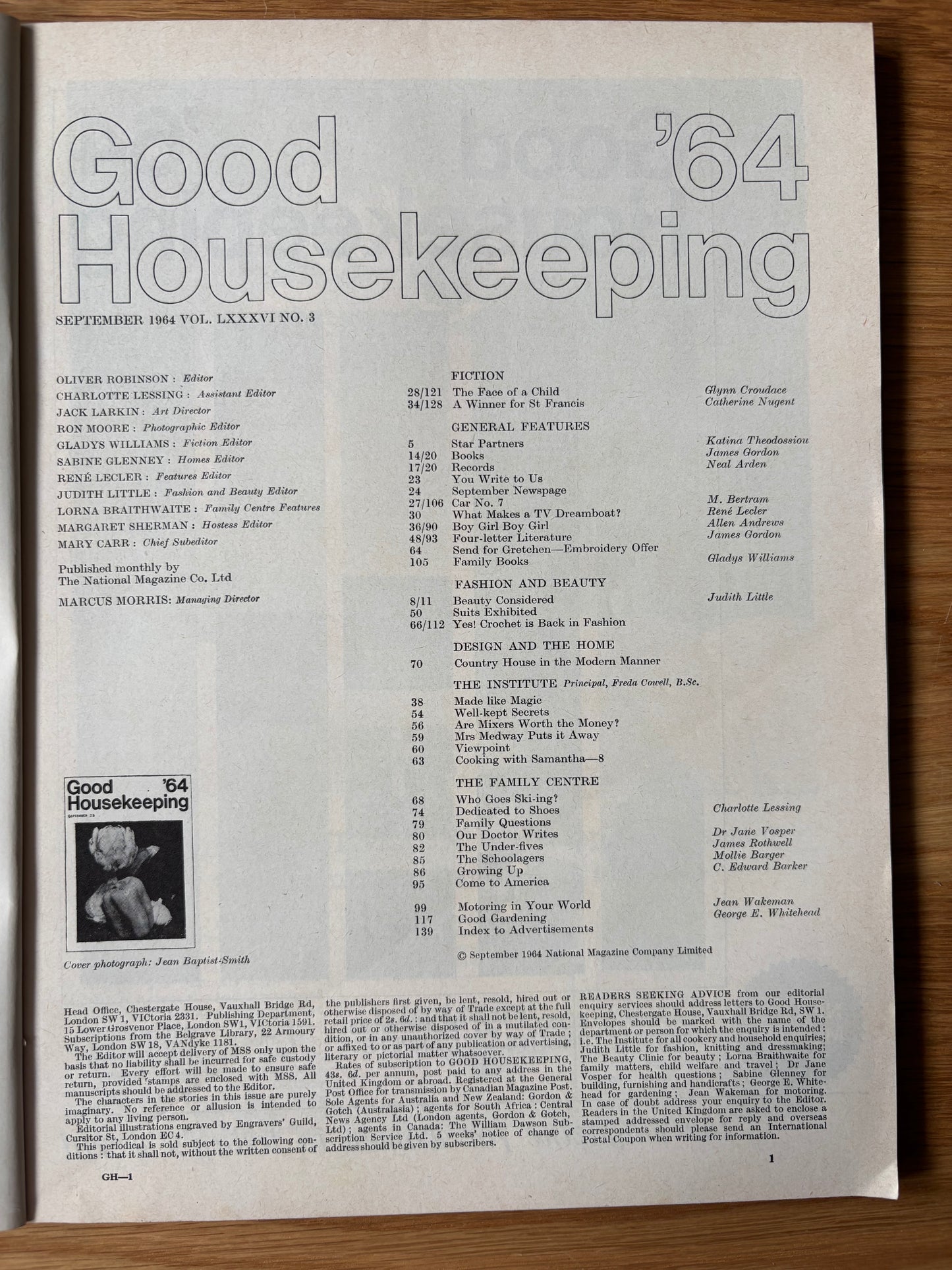 GOOD HOUSEKEEPING Magazine SEPTEMBER 1964 Illustrated Continental Recipes Ads