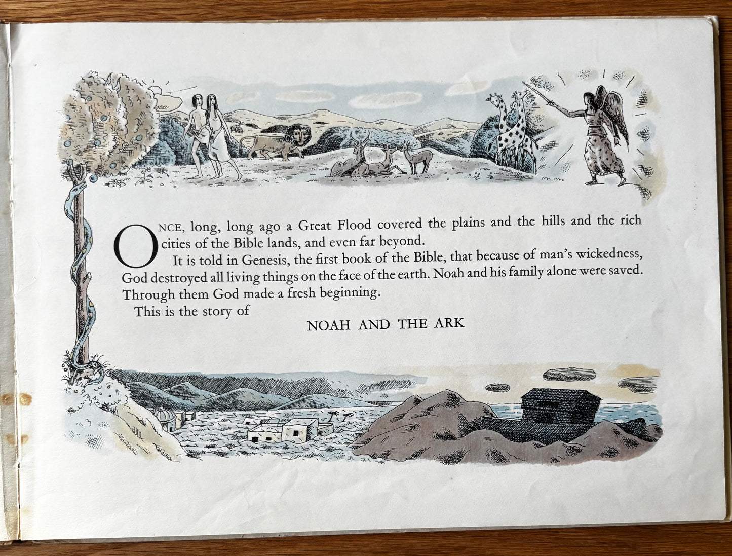 Harold Jones NOAH AND THE ARK 1961 1st Ed Kathleen Lines OXFORD UNIVERSITY PRESS