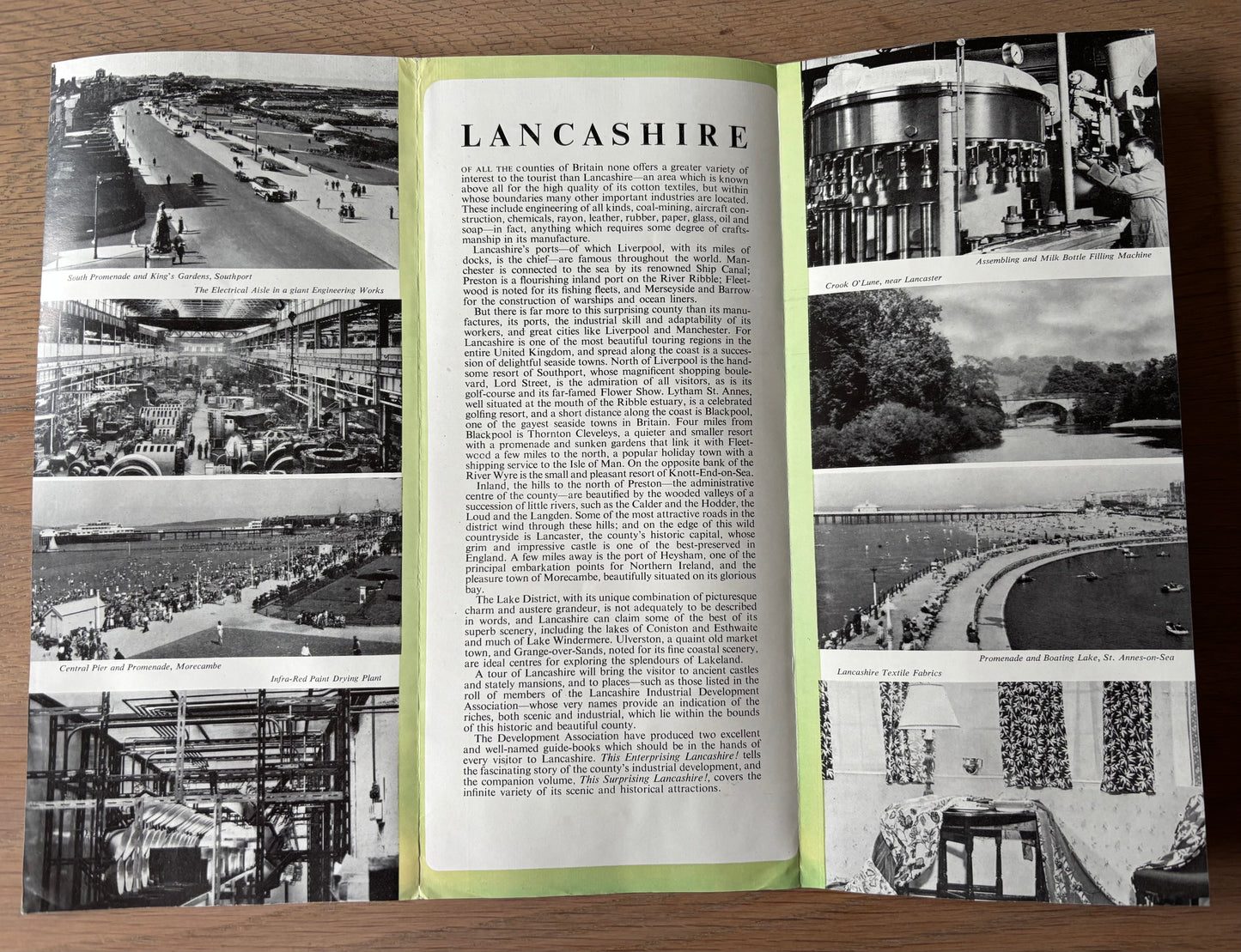 1950's LANCASHIRE Come To Britain Leaflet No 7D Fleetwood Industry