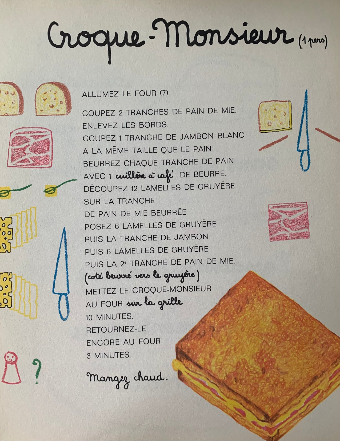 Michel Oliver LA CUISINE EST UN JEU D’ENFANTS Cookbook 1963 1st Ed PLON Jean Cocteau - transpontinebooks