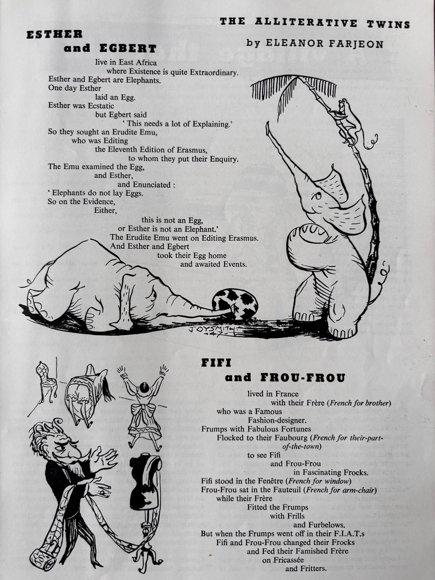 Susan Einzig COLLINS MAGAZINE March 1948 Noel Streatfeild Ballet Peggy Beetles