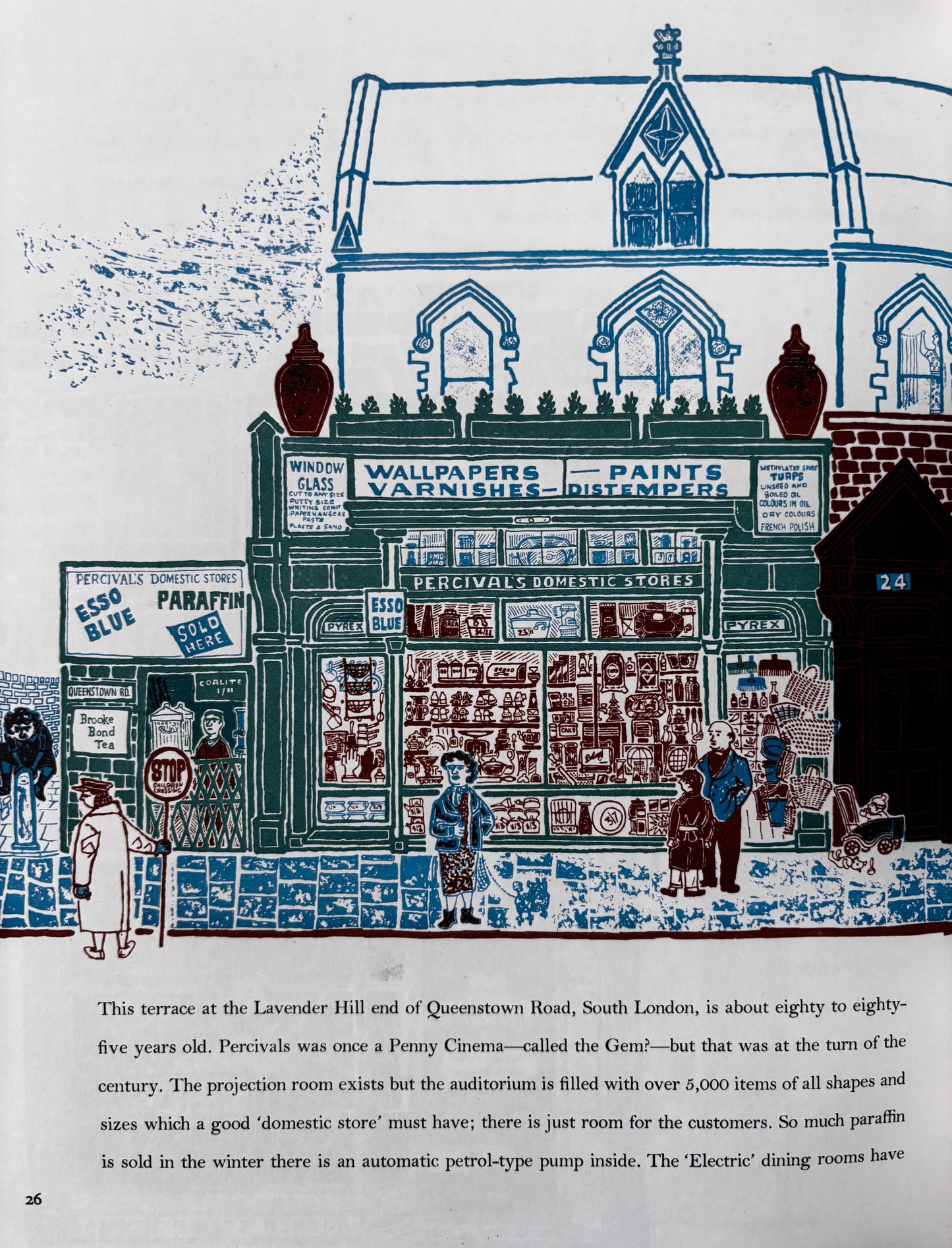 John Griffiths 1950’s Illustrated MOTIF 3 Shenval Press 1959 Lithographs Shopfronts