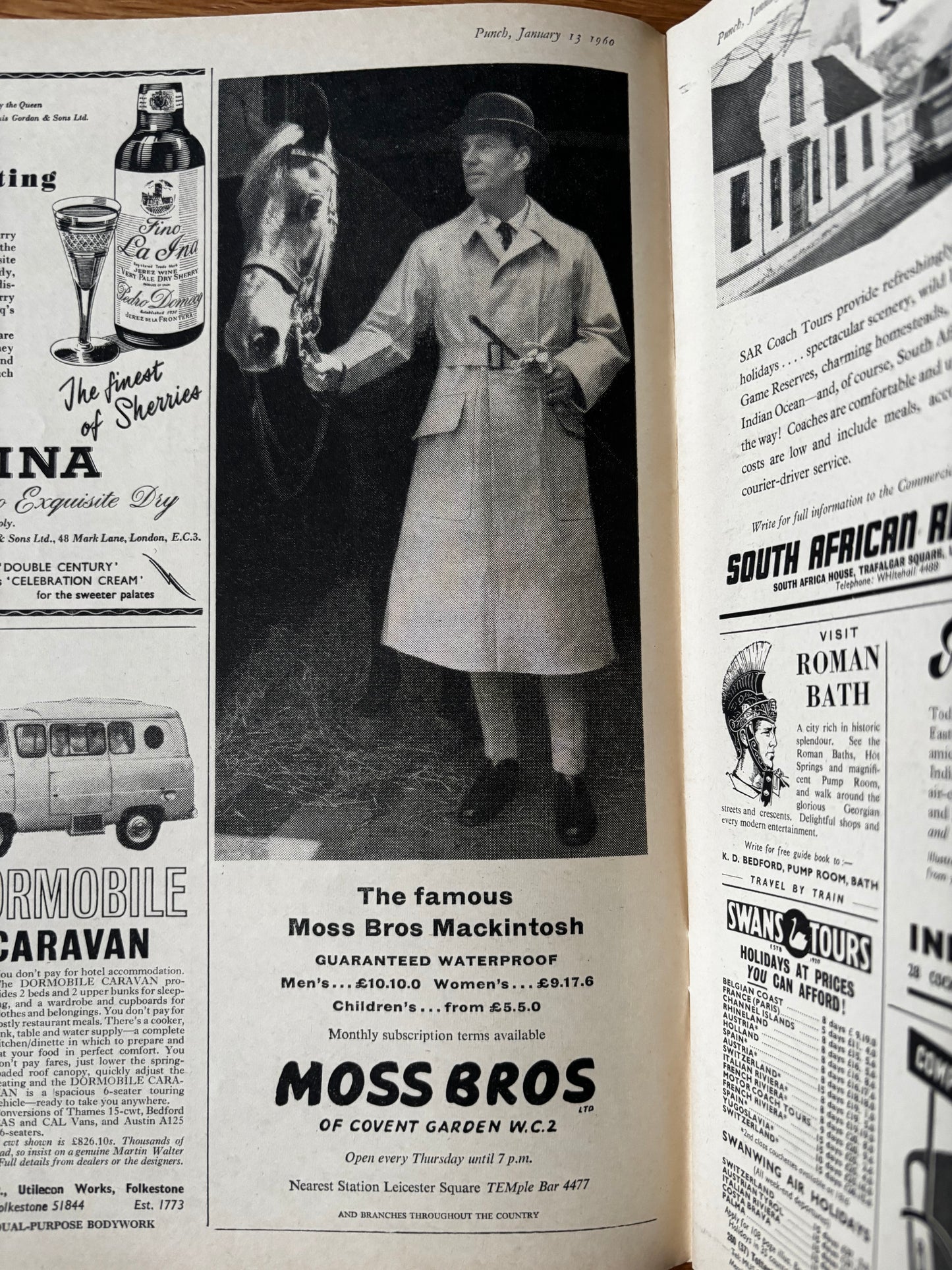 Sculley PUNCH MAGAZINE January 13 1960 Adverts