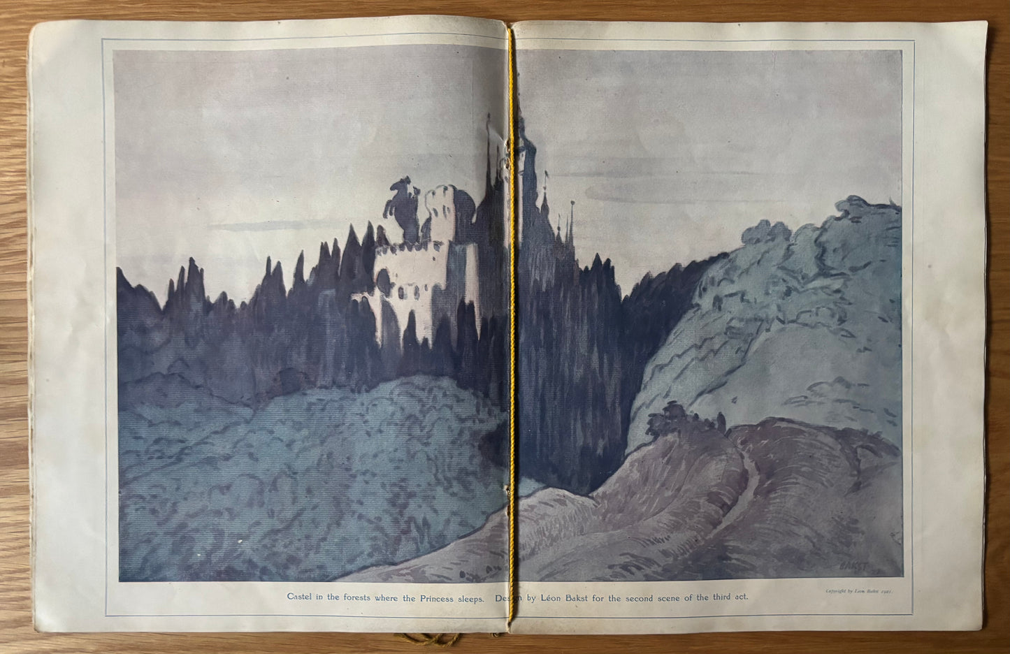 1920's LEON BAKST SLEEPING BEAUTY Ballet Programme 1921 ALHAMBRA THEATRE BEAUTY London