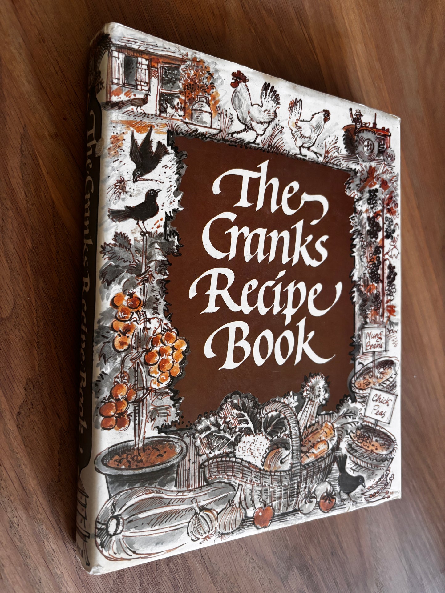 John Lawrence THE CRANKS RECIPE BOOK David Canter 1982 DJ Whole food Cookbook