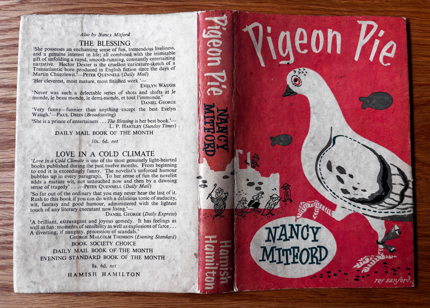 Nancy Mitford PIGEON PIE 1952 DJ 2nd Ed Roy Sanford Hamish Hamilton