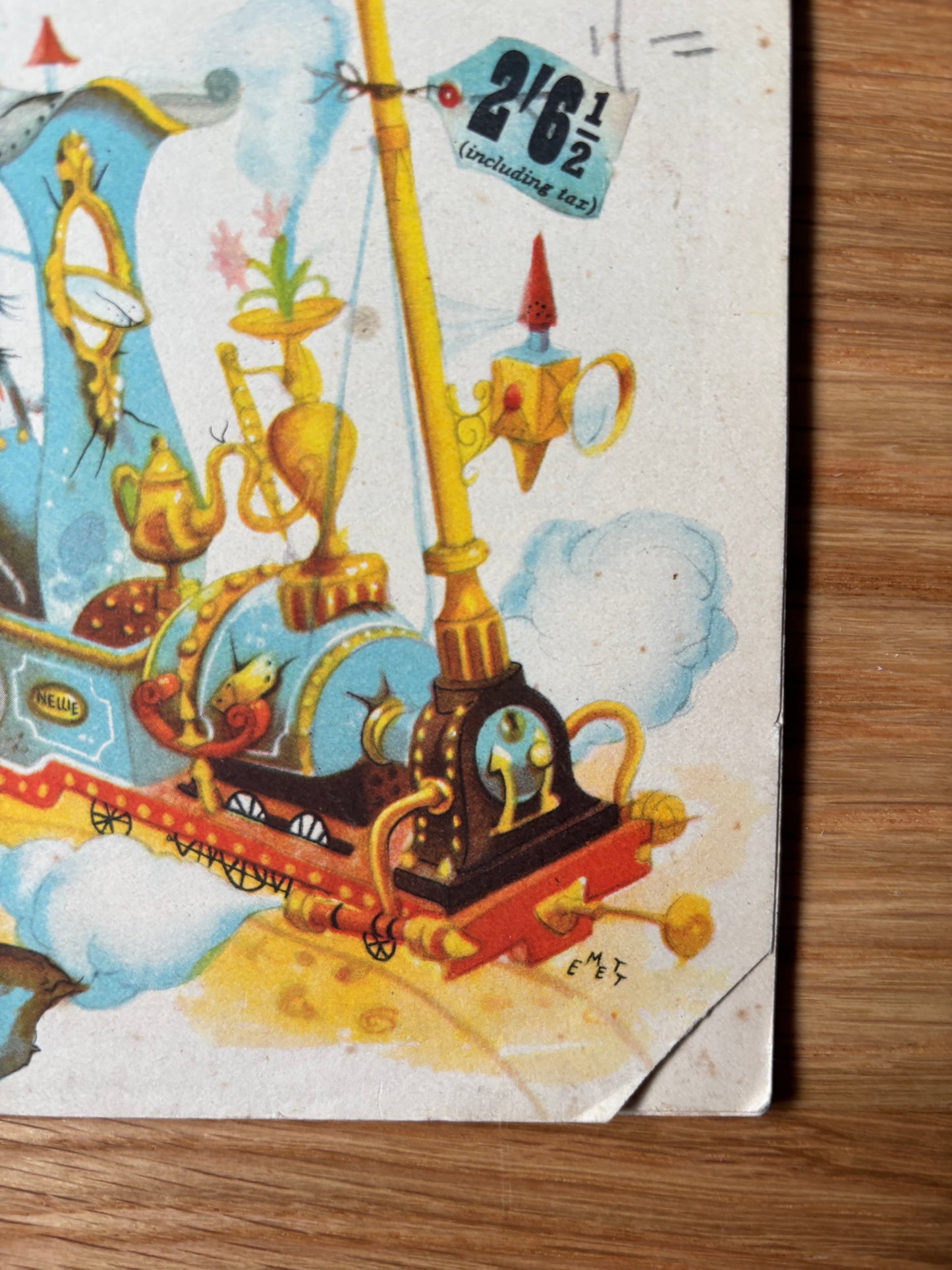 Rowland Emett THE FESTIVAL RAILWAY 1951 Puffin Picture Cut Out Book TRAIN