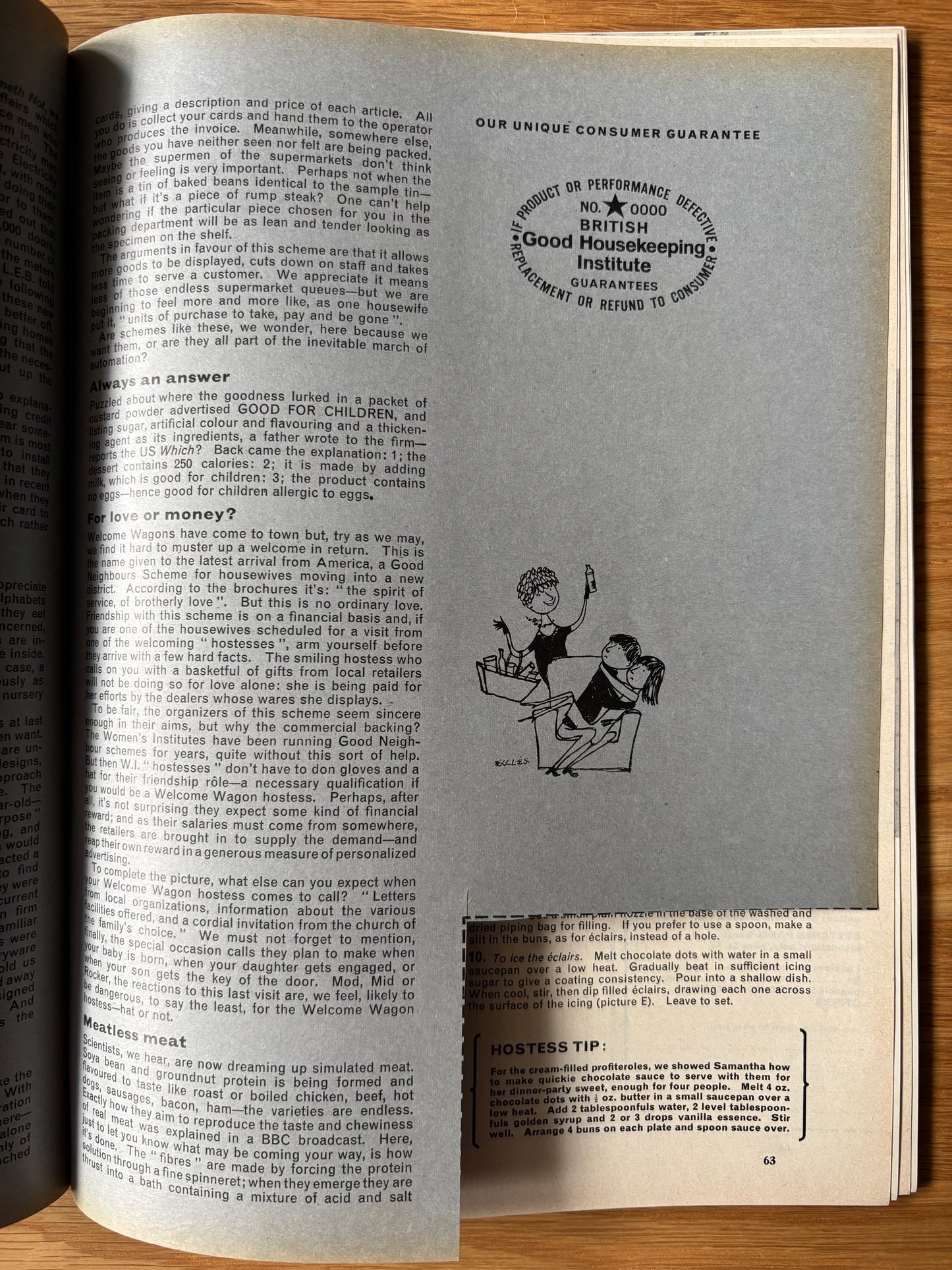 GOOD HOUSEKEEPING Magazine SEPTEMBER 1964 Illustrated Continental Recipes Ads