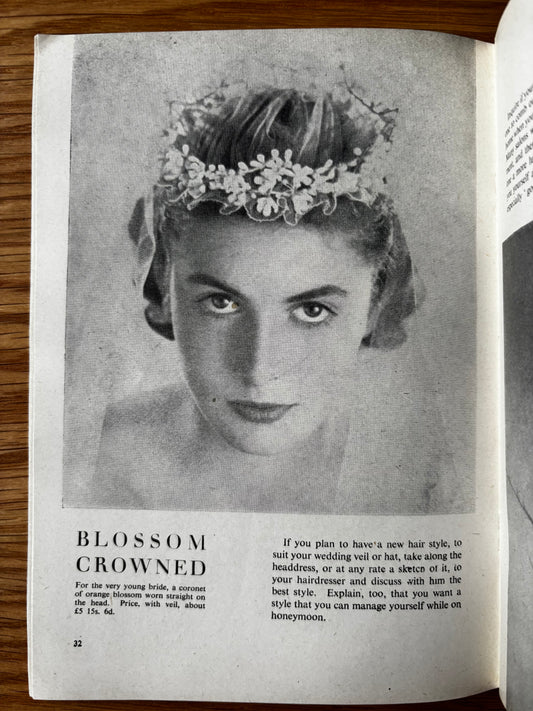 Vintage 1950’s BRIDE'S BOOK WEDDING Housewife Magazine BOOKLET Adverts