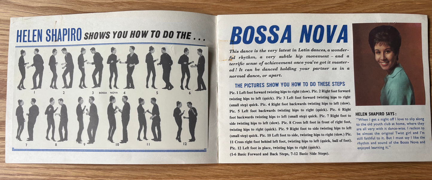 1960’s THE GIRL STAR DANCE BOOK Helen Shapiro Adam Faith Bossa Nova Shake