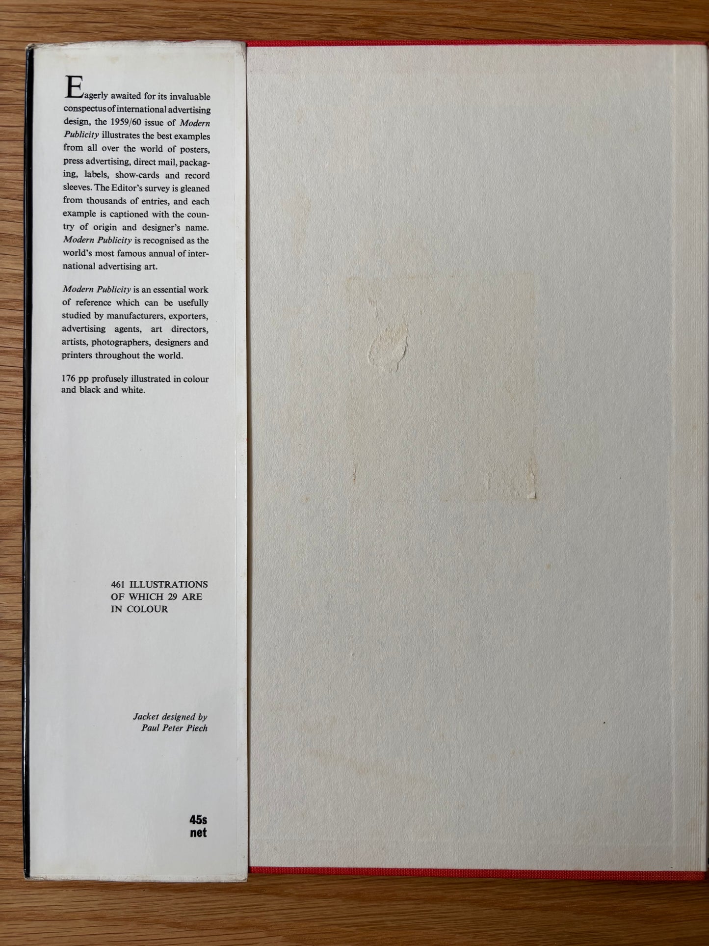 Paul Peter Piech MODERN PUBLICITY 1959- 60 No 29 DJ Graphic Art ADVERTISING