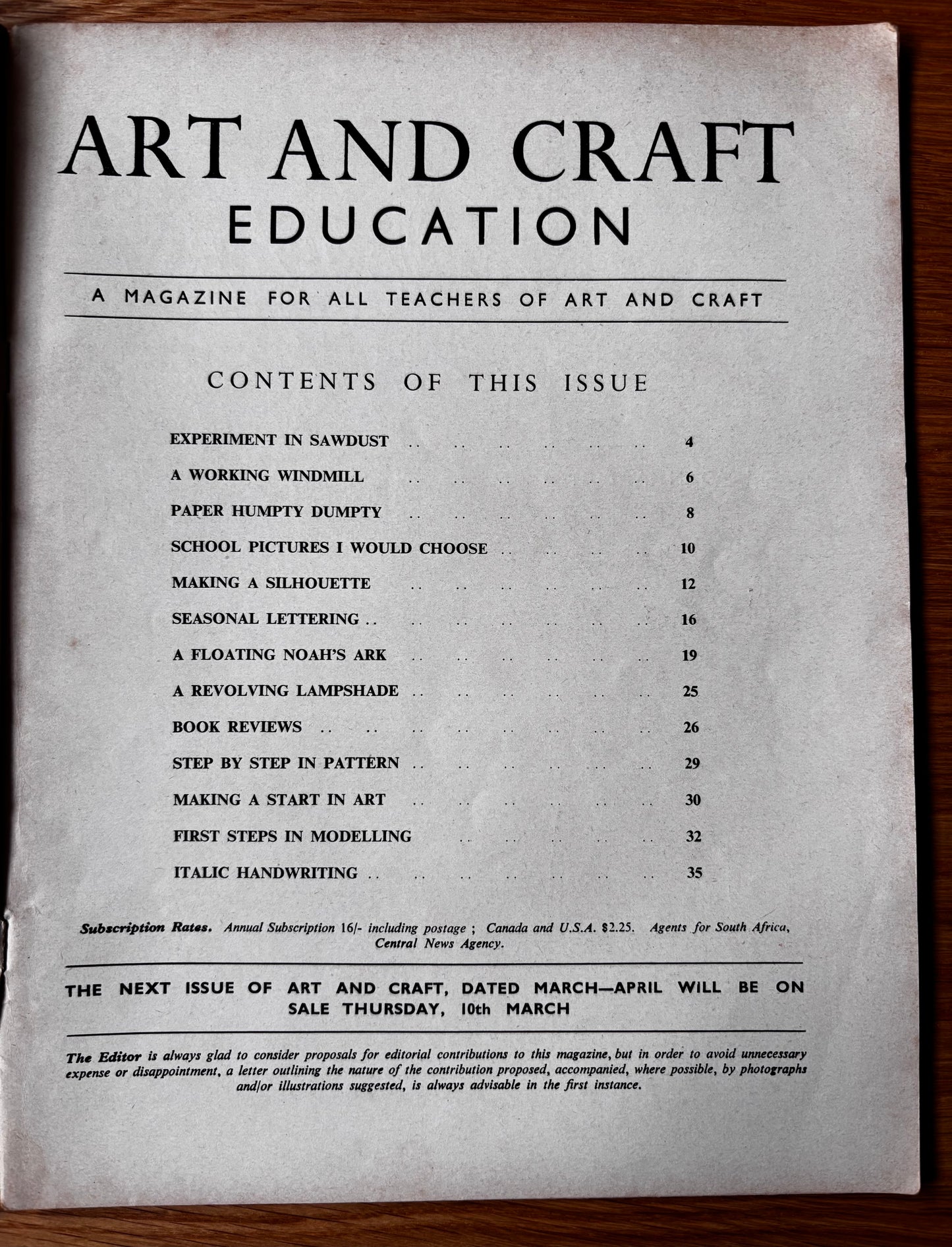 Vintage ART AND CRAFT EDUCATION CHRISTMAS MAGAZINE January 1955 School Crafts CHILD