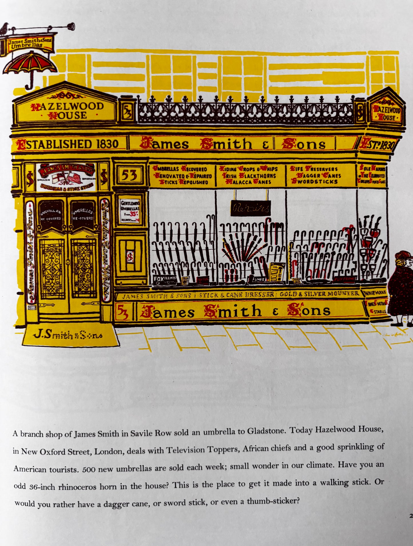John Griffiths 1950’s Illustrated MOTIF 3 Shenval Press 1959 Lithographs Shopfronts