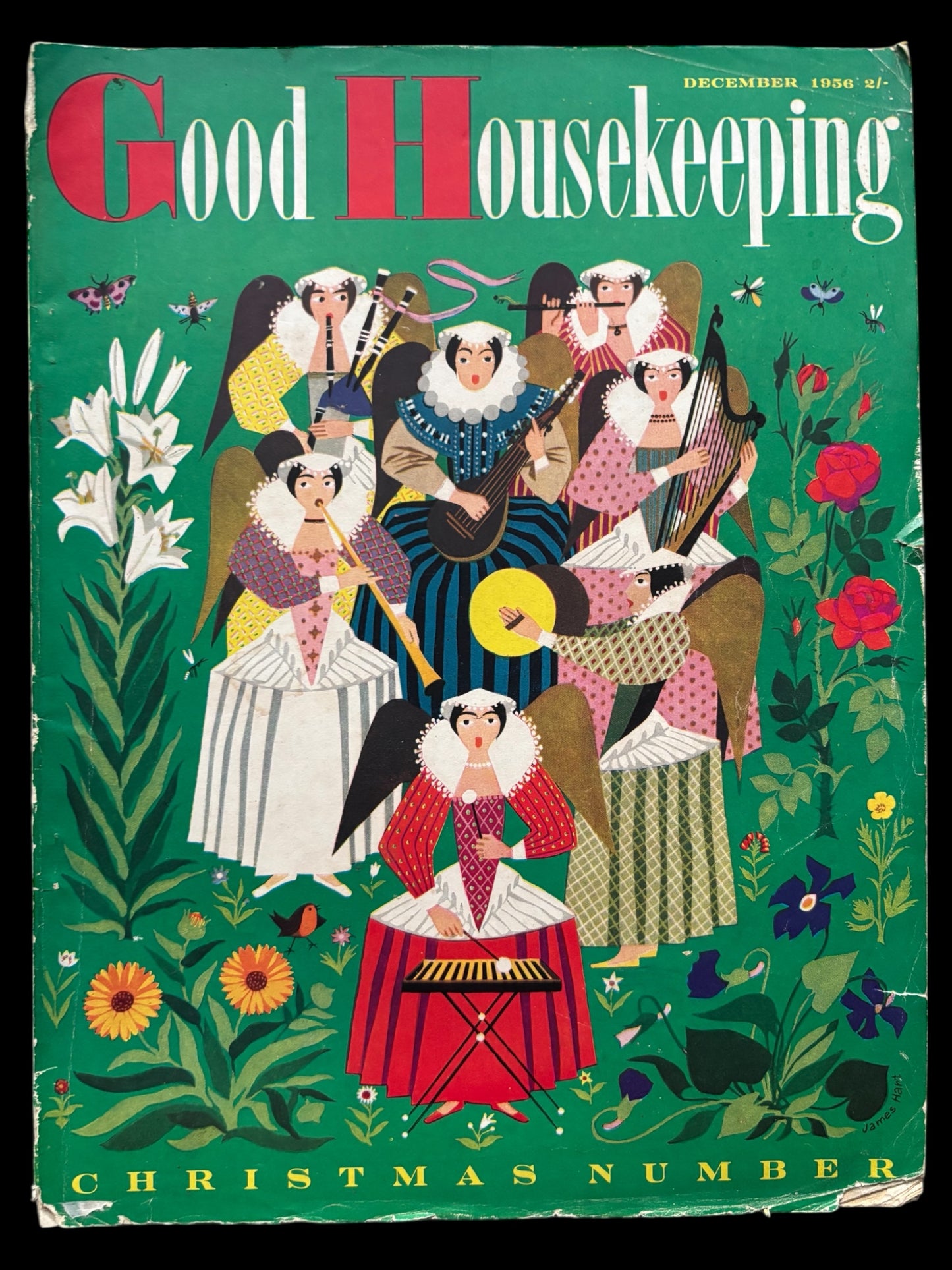 GOOD HOUSEKEEPING Magazine DECEMBER 1956 FASHION Recipes Ads CHRISTMAS