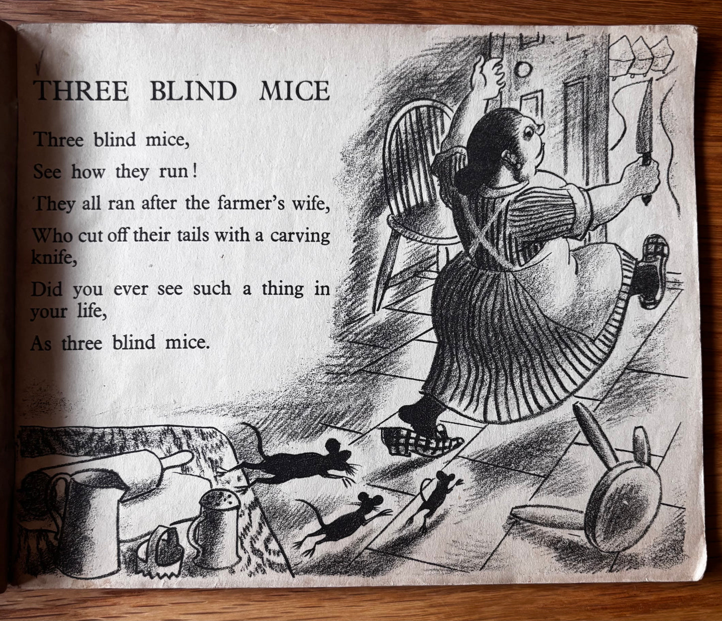 Clarke Hutton 15 NURSERY RHYMES 1941 Harlequin Picture Book ILLUSTRATED