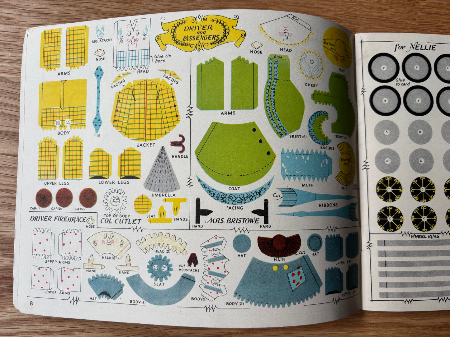 Rowland Emett THE FESTIVAL RAILWAY 1951 Puffin Picture Cut Out Book TRAIN