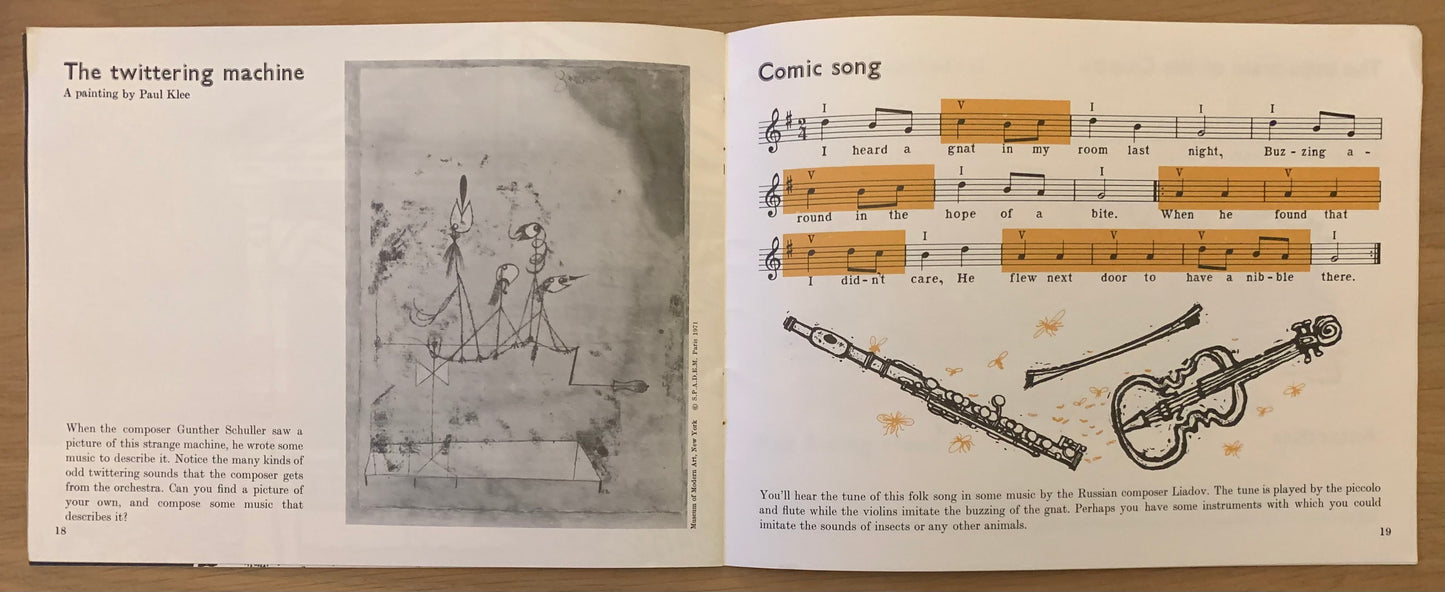 Anthony Hemingsley MAKING MUSIC 1971 BBC SCHOOLS SONG Booklet Illustrated - transpontinebooks