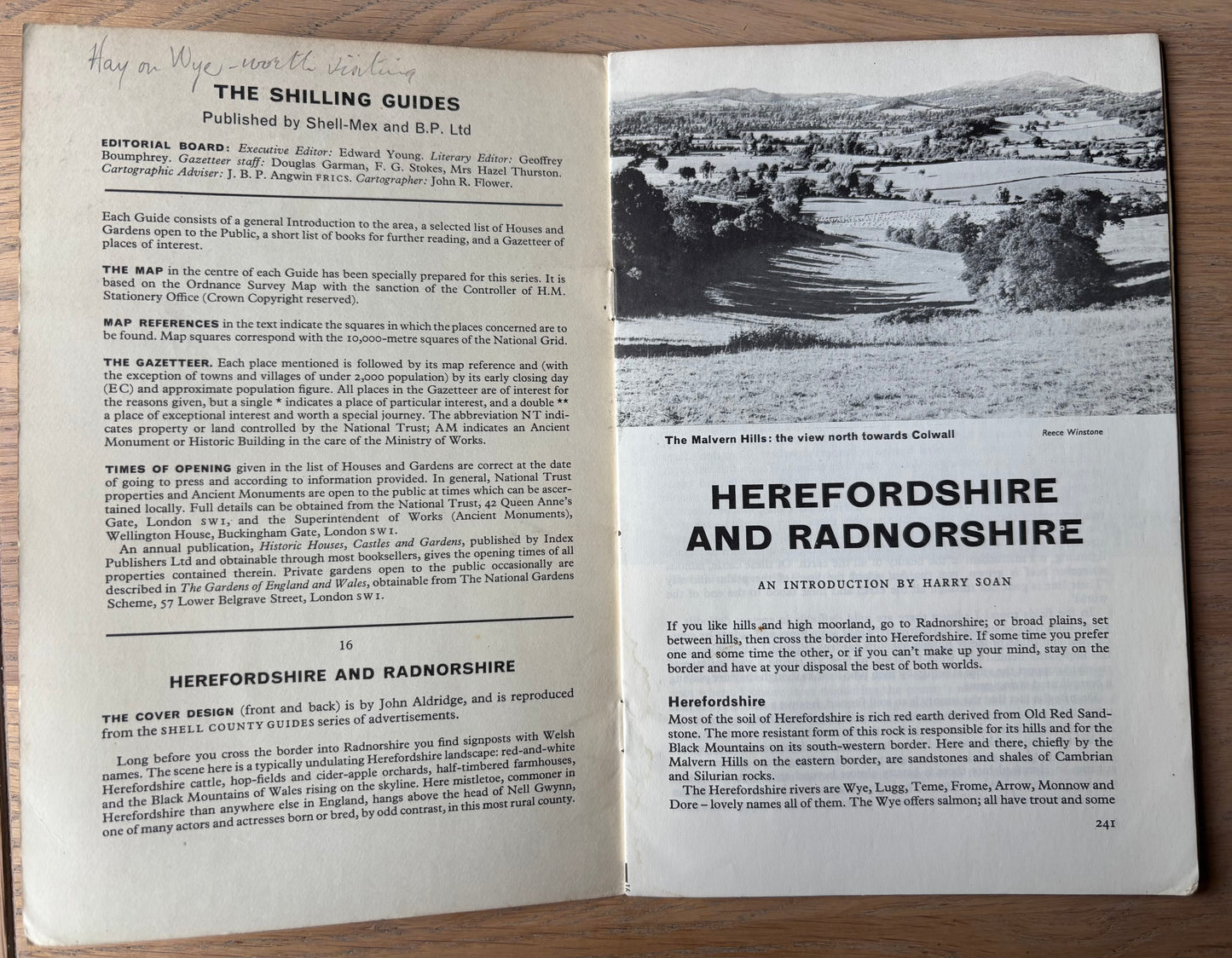 John Aldridge HEREFORDSHIRE SHELL SHILLING GUIDE 1963 Illustrated Gt Bardfield