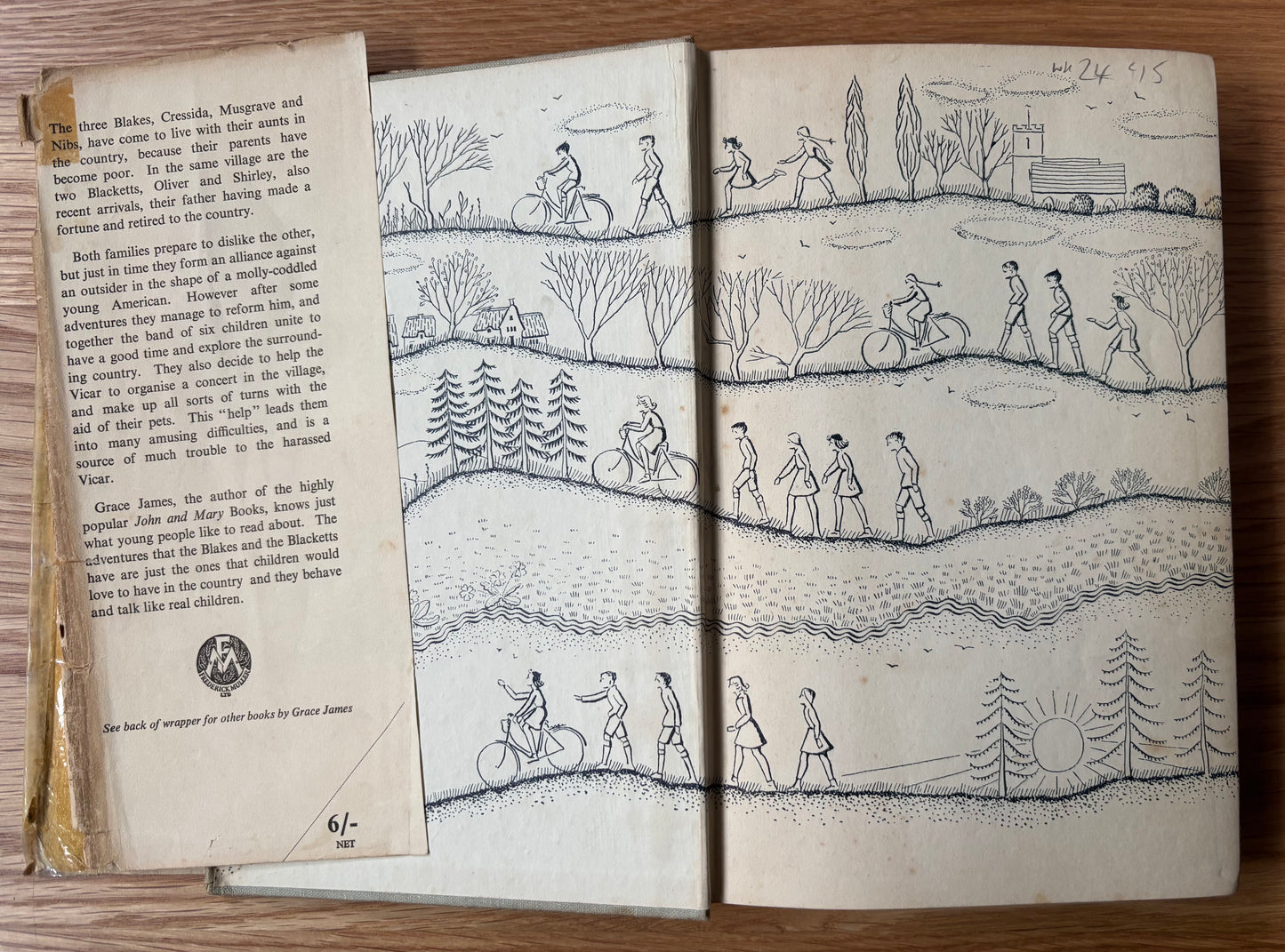 Mary Gardiner THE BLAKES AND THE BLACKETTS Grace James 1939 1st Ed DJ ILLUSTRATED