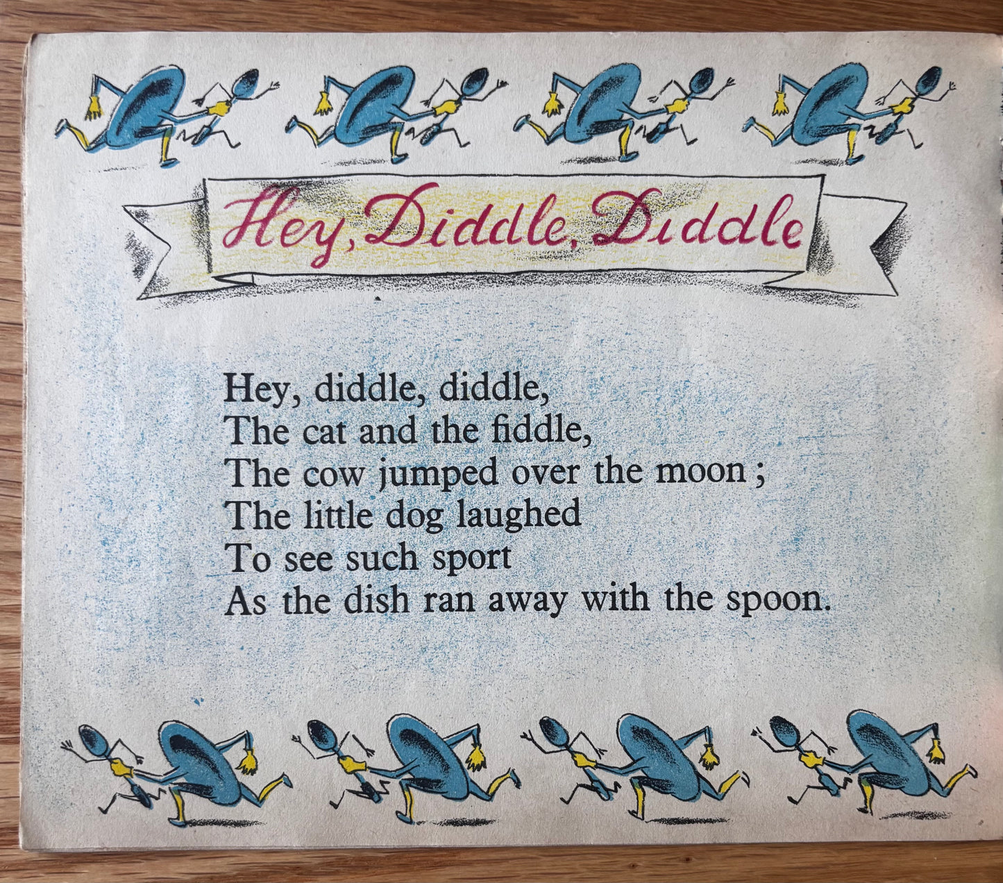 Clarke Hutton 15 NURSERY RHYMES 1941 Harlequin Picture Book ILLUSTRATED