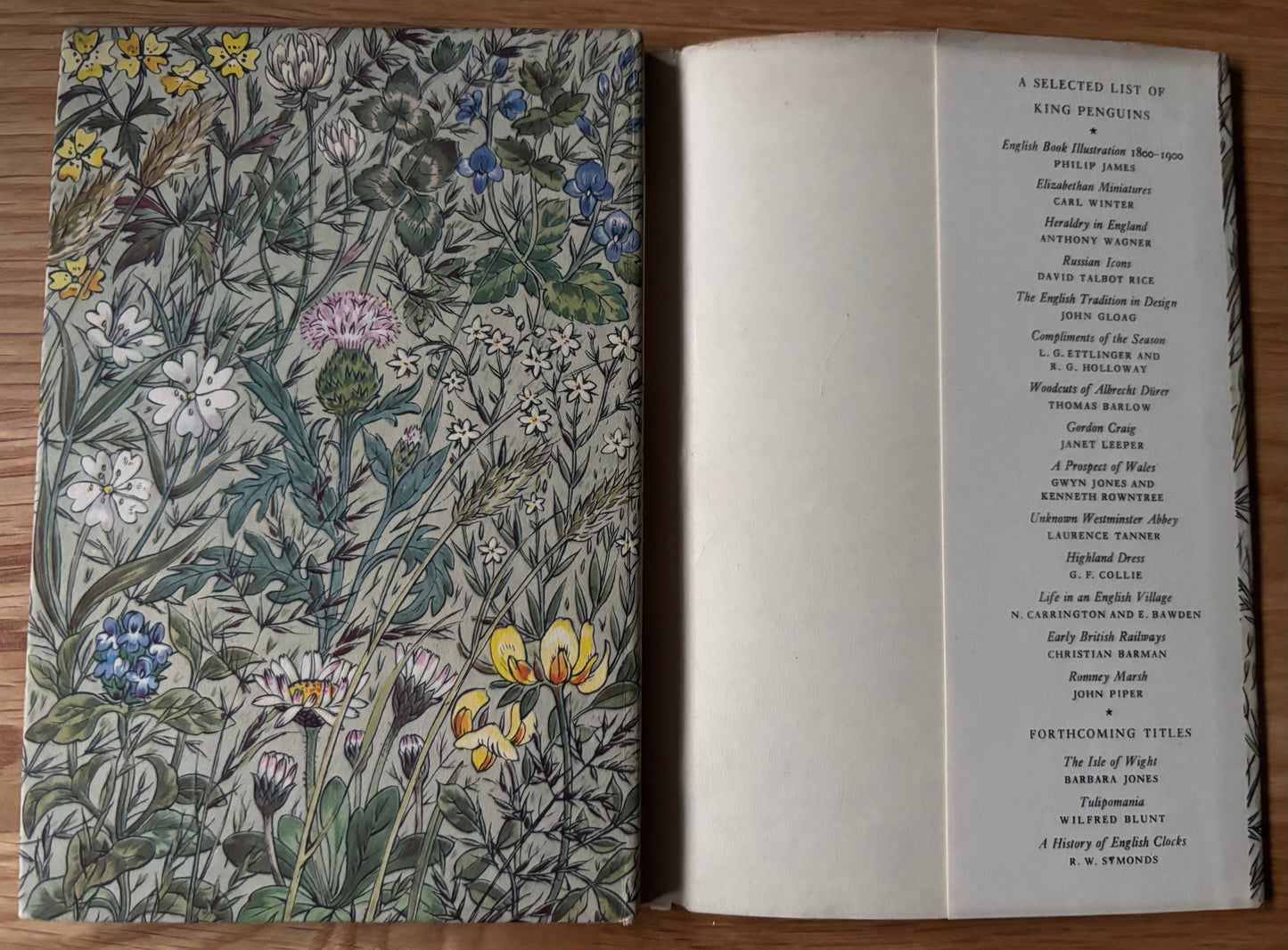Robin Tanner FLOWERS OF THE MEADOW King Penguin Book DJ 1950 Geoffrey Grigson